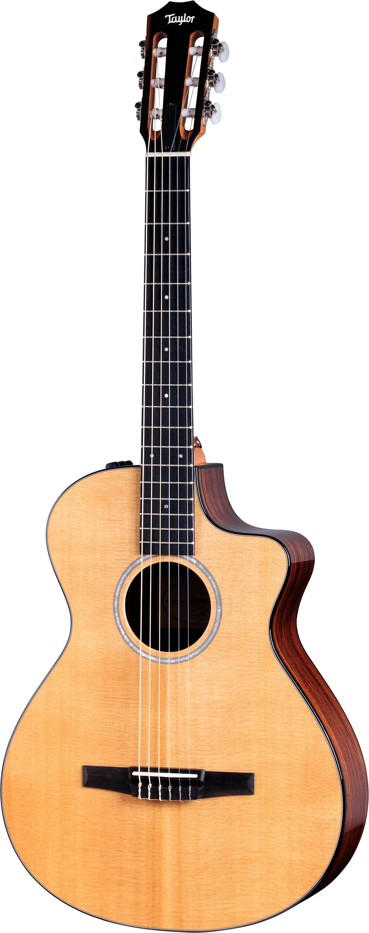 Taylor 212ce-N Plus Grand Auditorium Classical Acoustic-Electric Guitar (with Case)