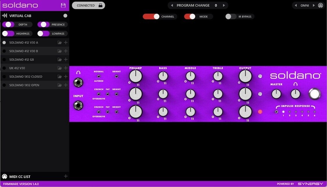 Soldano X88-IR 3-Channel All-Tube Stereo Rackmount Preamp 9 Soldano X88-IR 3-Channel All-Tube Stereo Rackmount Preamp