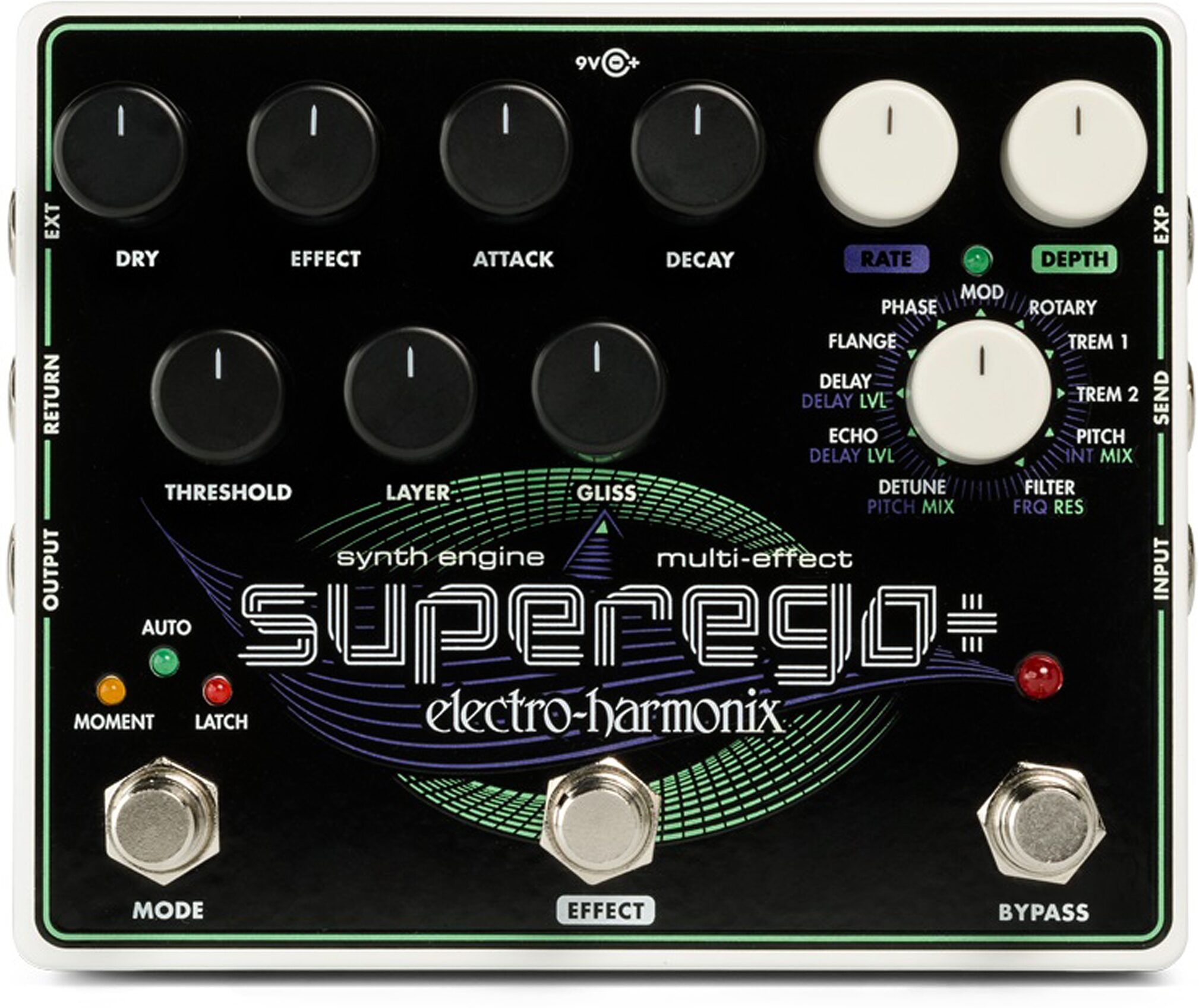 Electro-Harmonix Superego Plus Synth Multi-Effects Pedal 1 Electro-Harmonix Superego Plus Synth Multi-Effects Pedal
