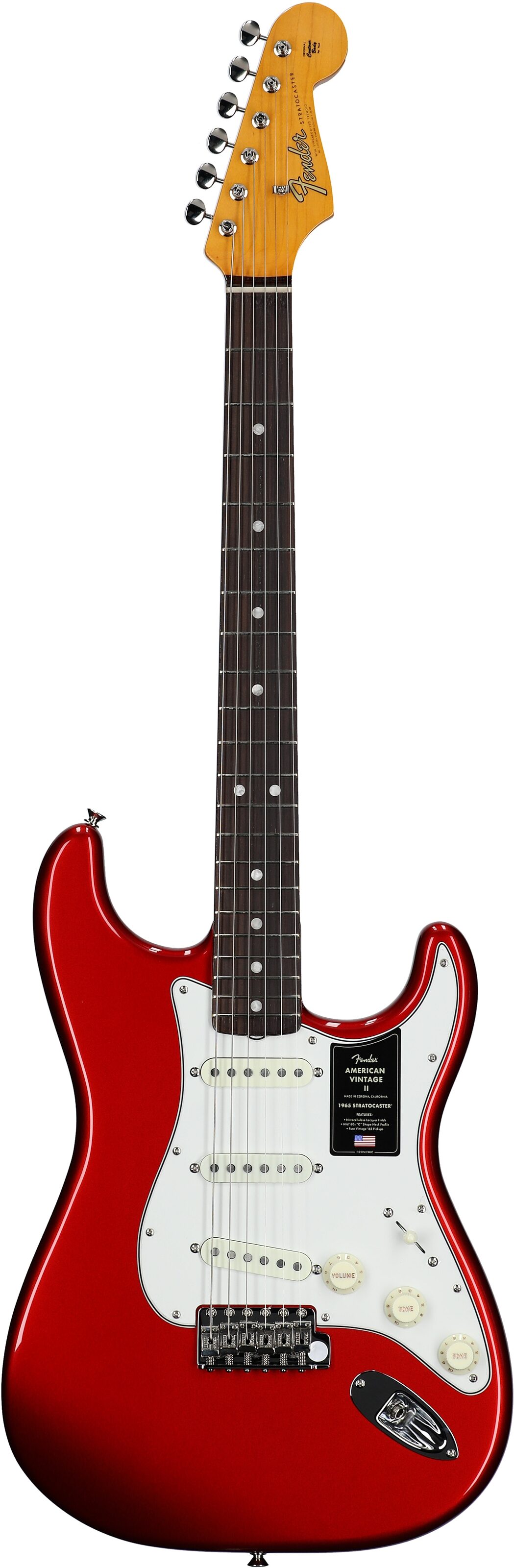 Fender American Vintage II 1965 Stratocaster Electric Guitar, Rosewood (with Case) 2 Fender American Vintage II 1965 Stratocaster Electric Guitar, Rosewood (with Case)