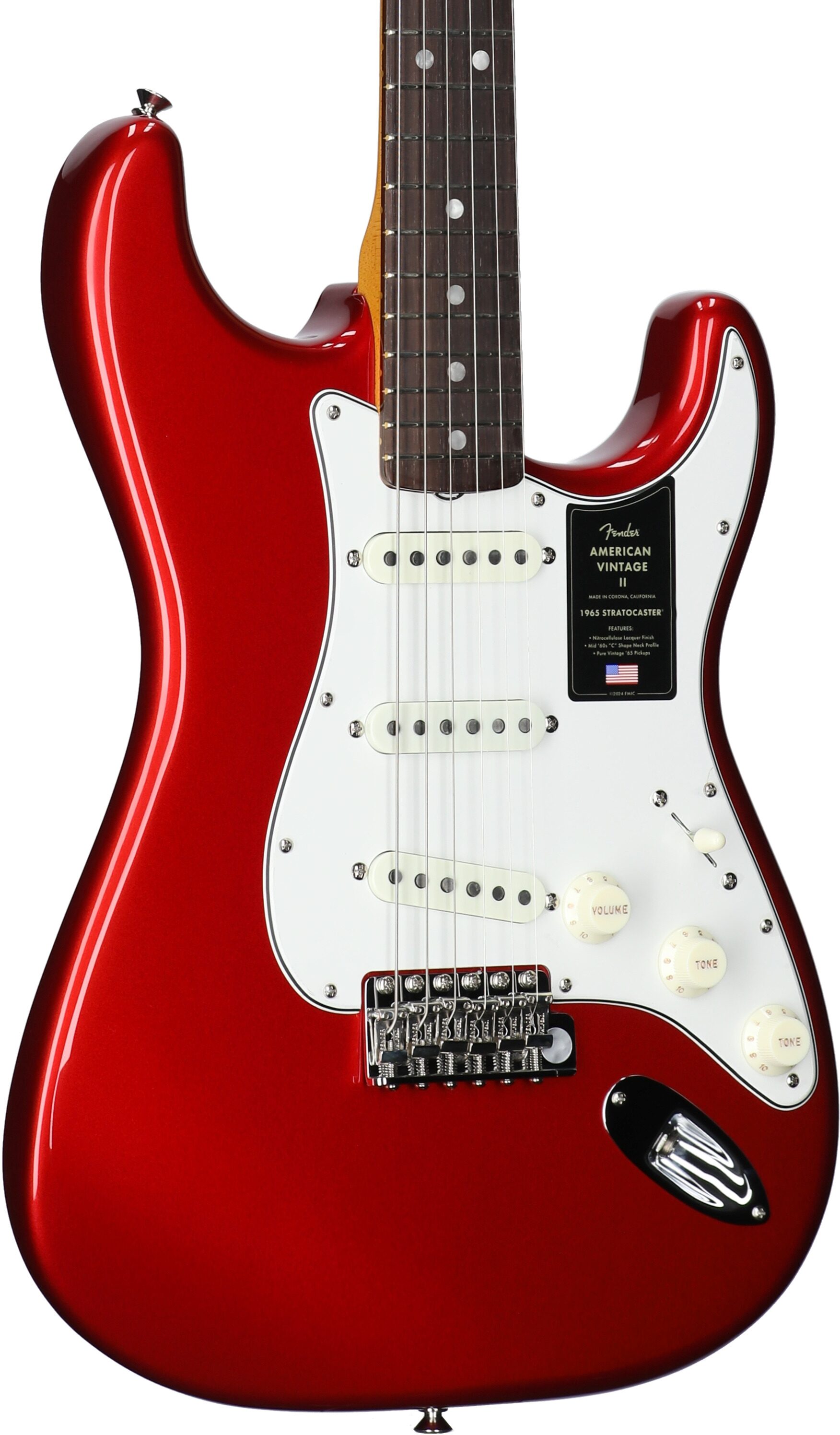Fender American Vintage II 1965 Stratocaster Electric Guitar, Rosewood (with Case) 3 Fender American Vintage II 1965 Stratocaster Electric Guitar, Rosewood (with Case)