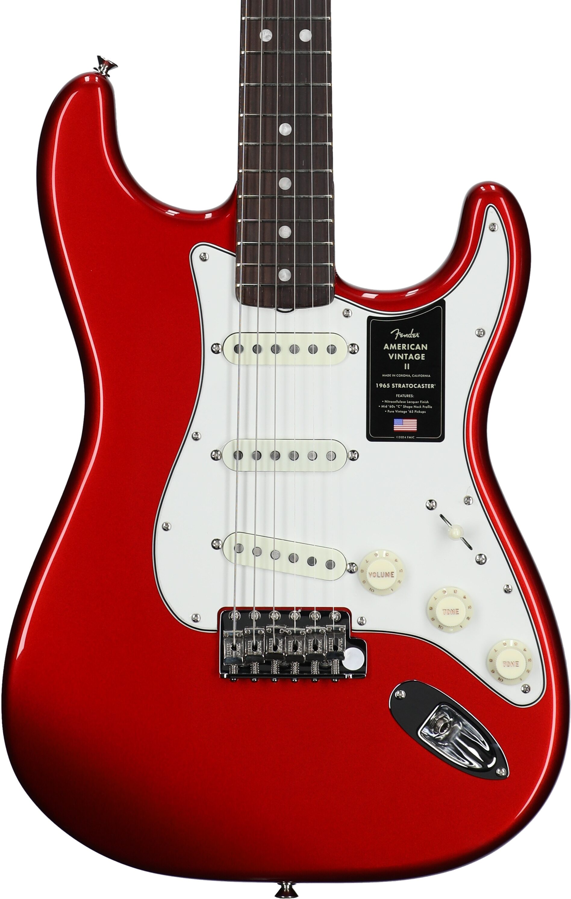 Fender American Vintage II 1965 Stratocaster Electric Guitar, Rosewood (with Case) 1 Fender American Vintage II 1965 Stratocaster Electric Guitar, Rosewood (with Case)