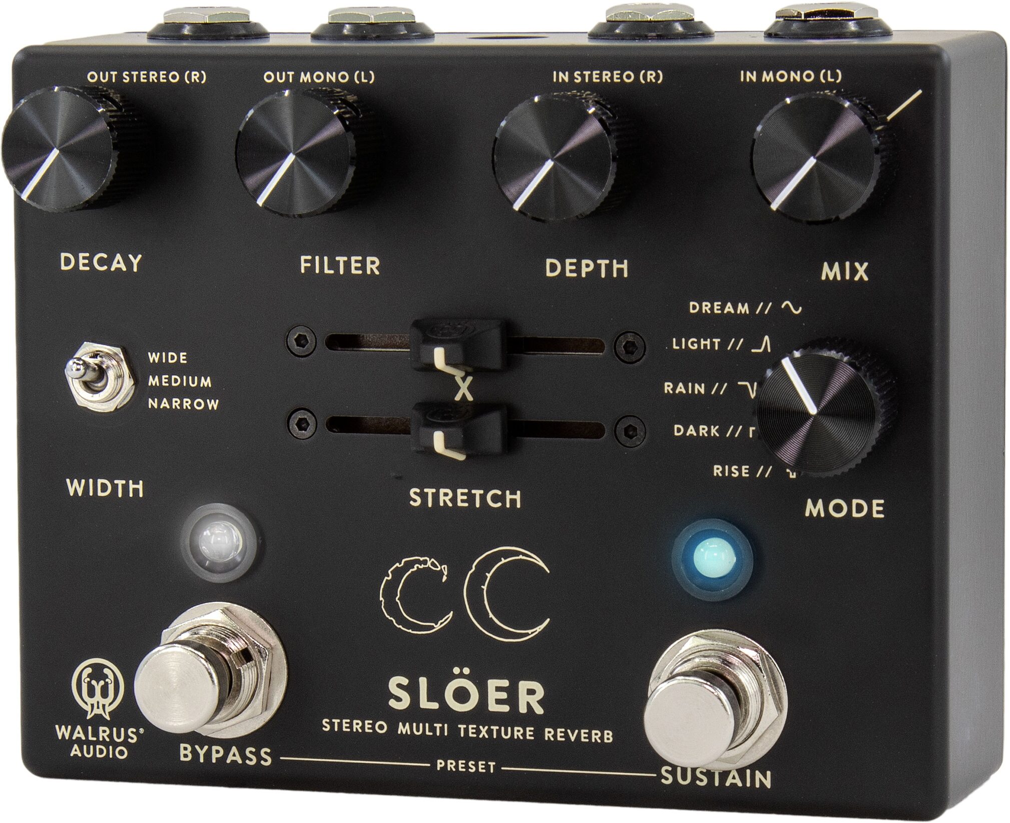 Walrus Audio Sloer Stereo Ambient Reverb Pedal 3 Walrus Audio Sloer Stereo Ambient Reverb Pedal