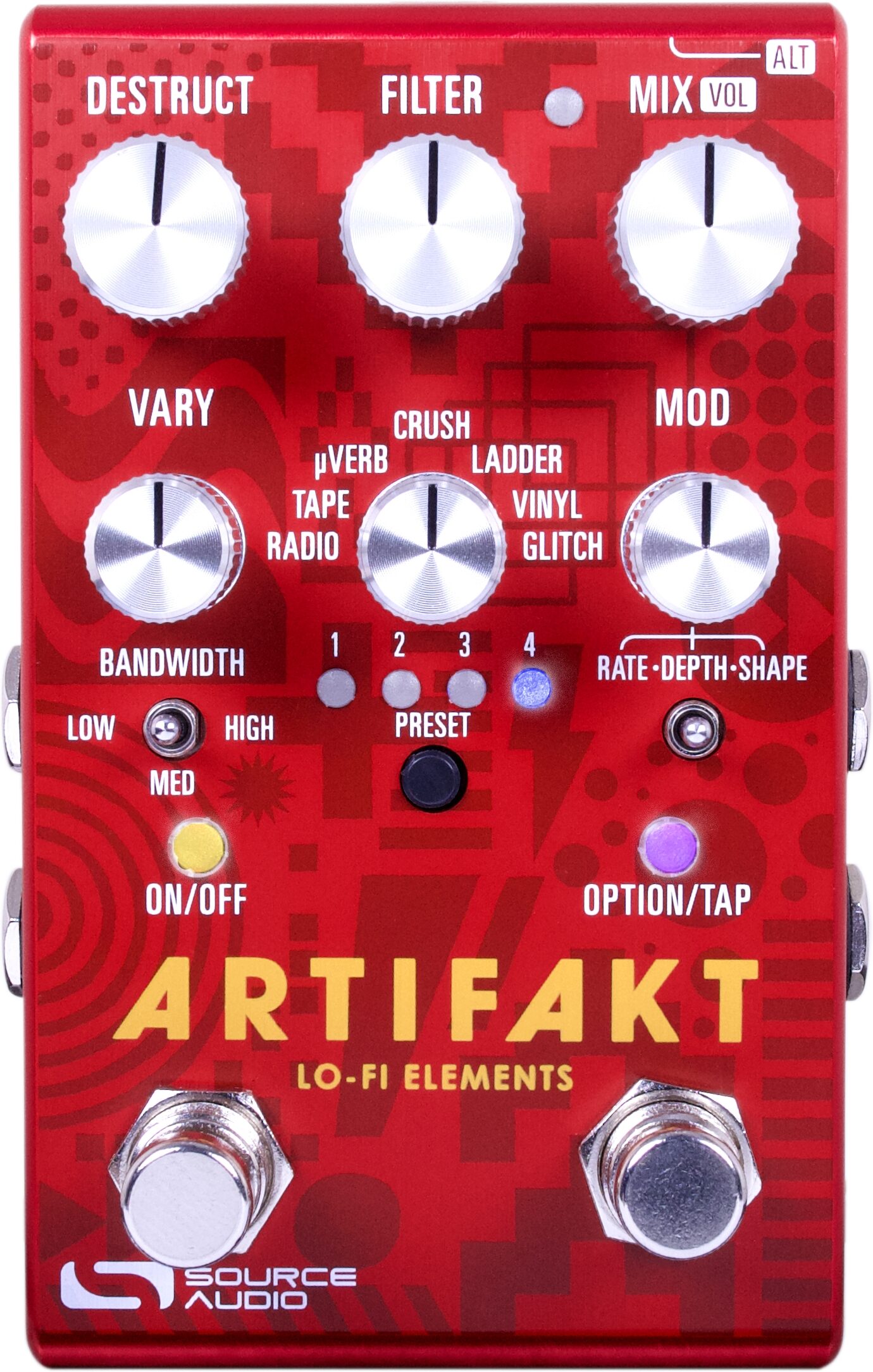 Source Audio Artifakt Lo-Fi Elements Pedal 3 Source Audio Artifakt Lo-Fi Elements Pedal