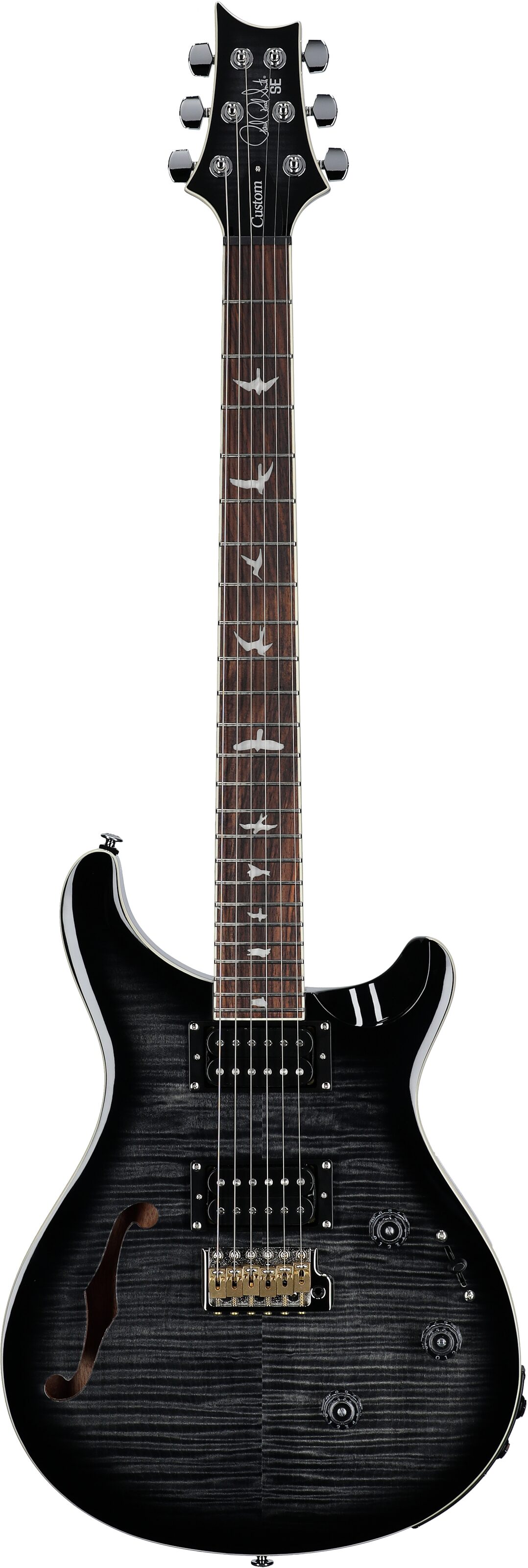 PRS Paul Reed Smith SE Custom 24 Semi-Hollow Piezo Electric Guitar (with Gig Bag) 2 PRS Paul Reed Smith SE Custom 24 Semi-Hollow Piezo Electric Guitar (with Gig Bag)