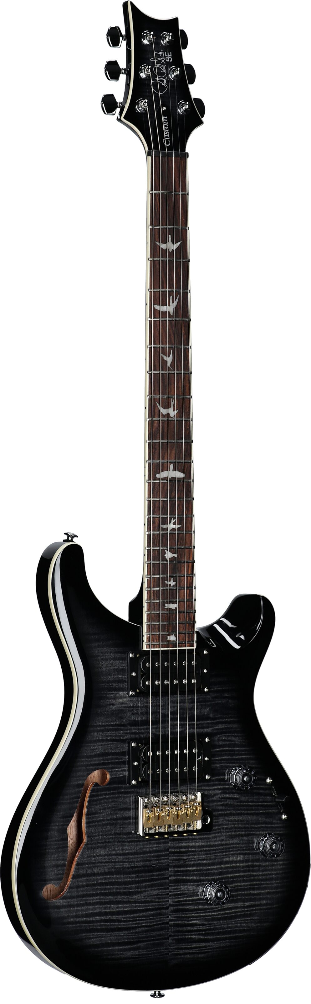 PRS Paul Reed Smith SE Custom 24 Semi-Hollow Piezo Electric Guitar (with Gig Bag) 6 PRS Paul Reed Smith SE Custom 24 Semi-Hollow Piezo Electric Guitar (with Gig Bag)