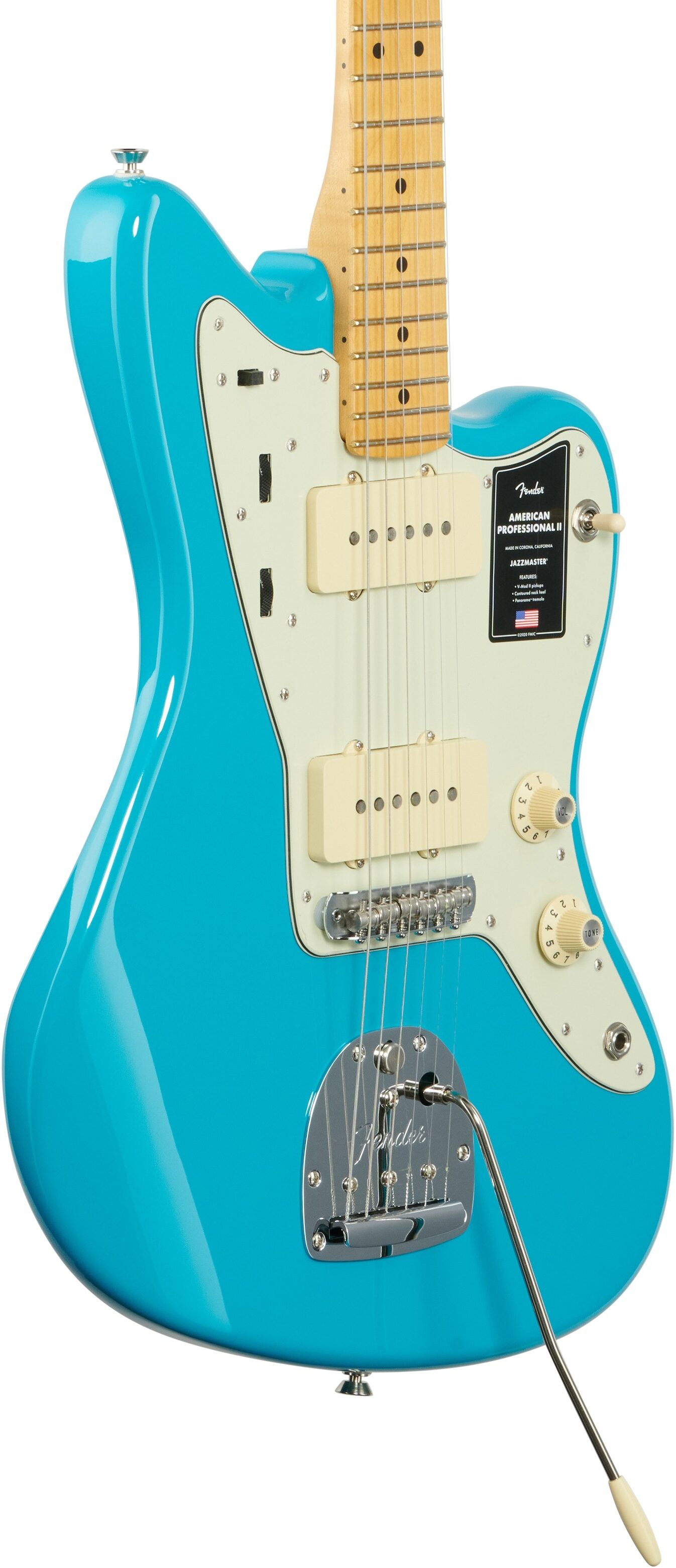 Fender American Pro II Jazzmaster Electric Guitar, Maple Fingerboard (with Case) 2 Fender American Pro II Jazzmaster Electric Guitar, Maple Fingerboard (with Case)