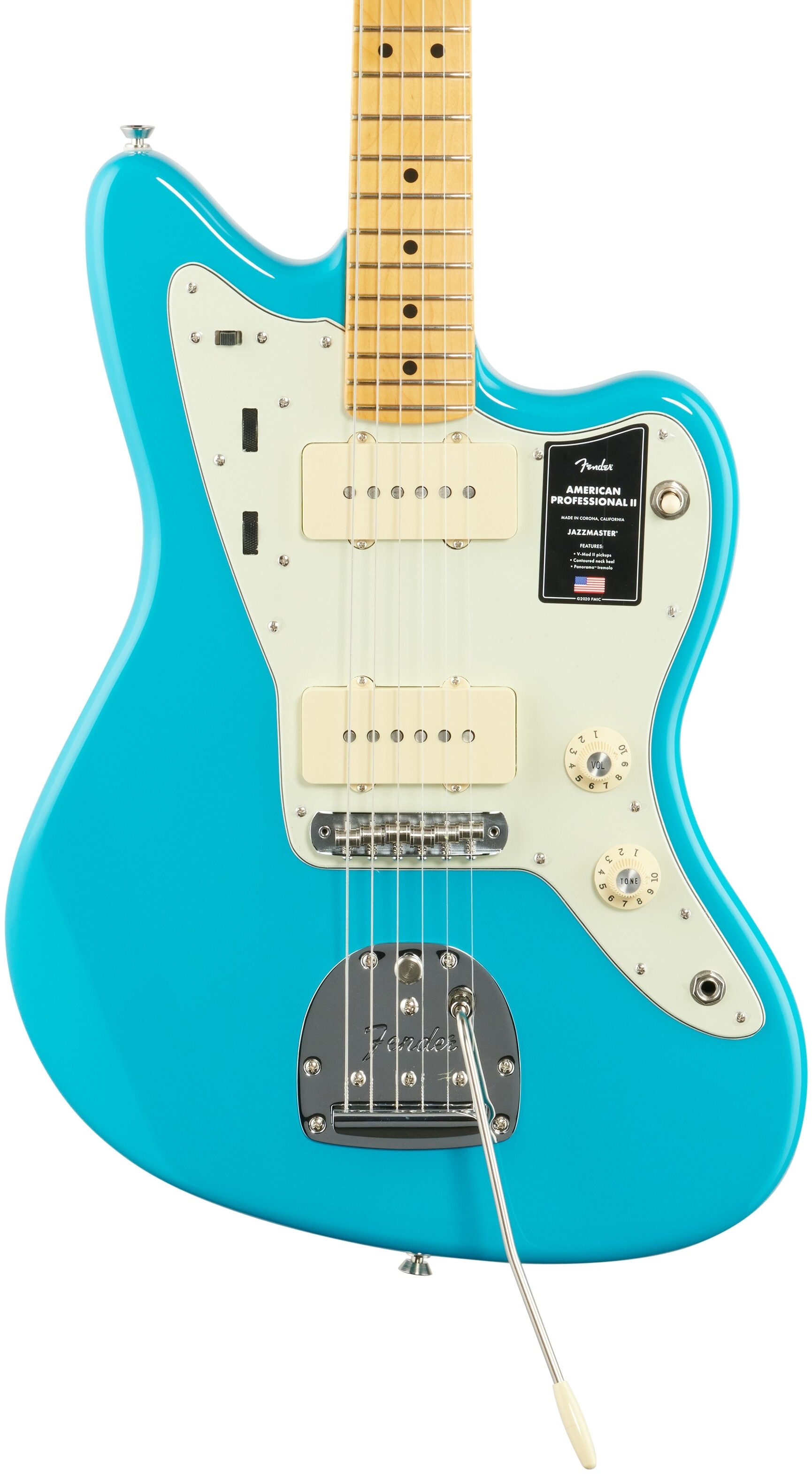 Fender American Pro II Jazzmaster Electric Guitar, Maple Fingerboard (with Case) 5 Fender American Pro II Jazzmaster Electric Guitar, Maple Fingerboard (with Case)