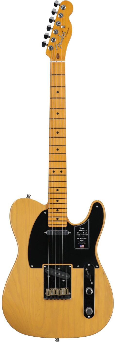 Fender American Ultra Luxe Vintage '50s Telecaster Electric Guitar, Maple Fingerboard 2 Fender American Ultra Luxe Vintage '50s Telecaster Electric Guitar, Maple Fingerboard