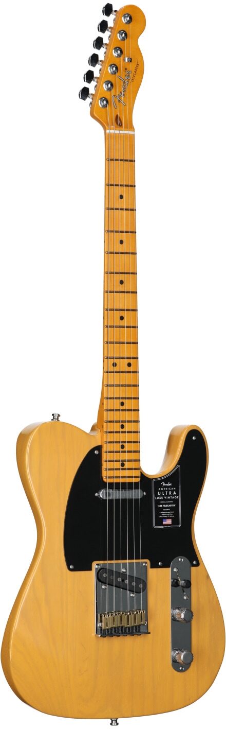 Fender American Ultra Luxe Vintage '50s Telecaster Electric Guitar, Maple Fingerboard 6 Fender American Ultra Luxe Vintage '50s Telecaster Electric Guitar, Maple Fingerboard