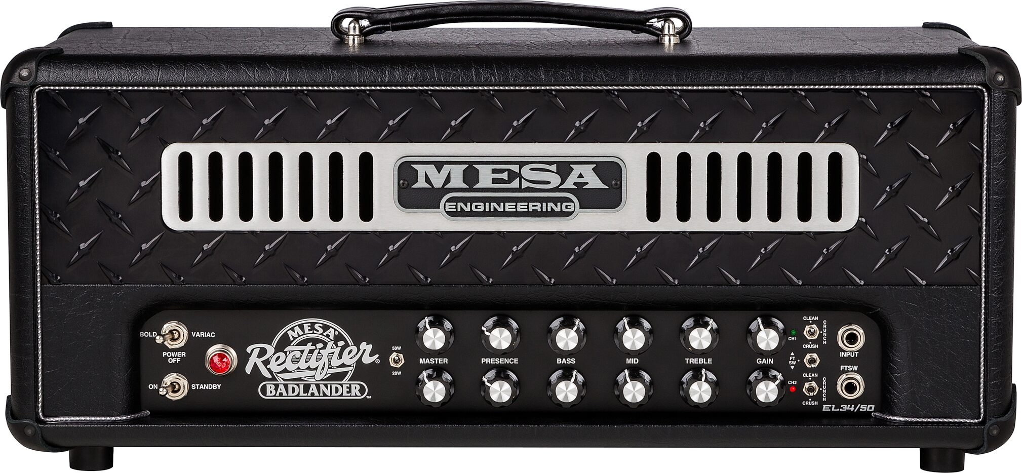 Mesa/Boogie Rectifier Badlander 50 Guitar Amplifier Head (50/20 Watts) 6 Mesa/Boogie Rectifier Badlander 50 Guitar Amplifier Head (50/20 Watts)