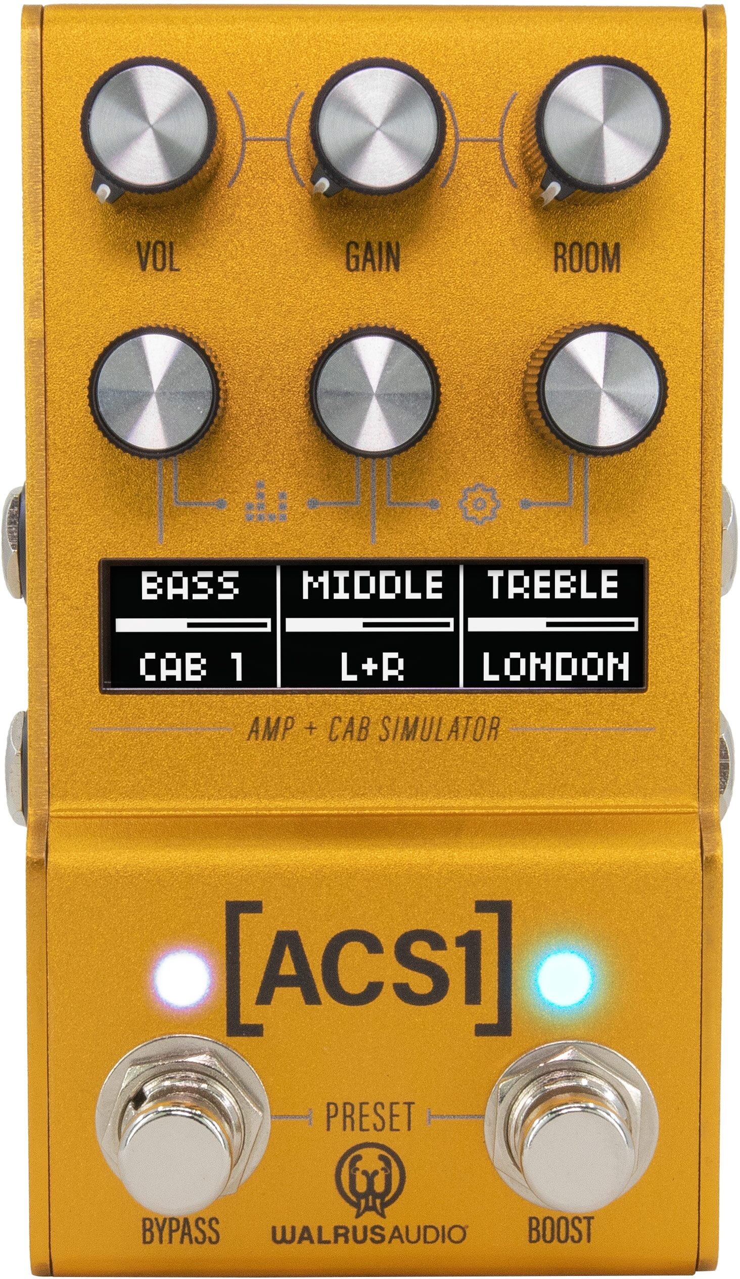 Walrus Audio Mako ACS1 MKII Amp Cabinet Simulator Pedal 2 Walrus Audio Mako ACS1 MKII Amp Cabinet Simulator Pedal