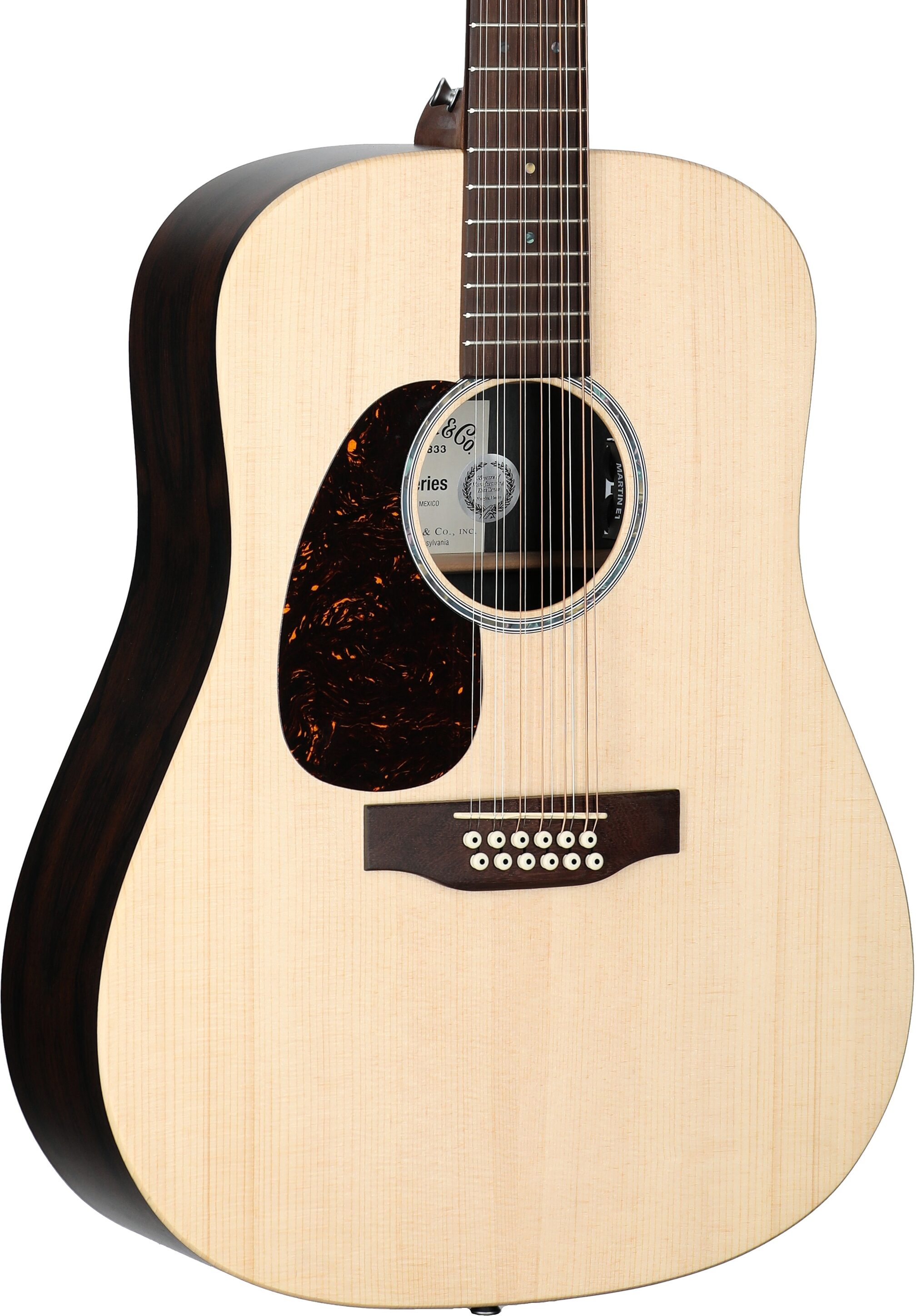 Martin D-X2E Brazilian Acoustic-Electric Guitar, 12-String (Left-Handed) 1 Martin D-X2E Brazilian Acoustic-Electric Guitar, 12-String (Left-Handed)