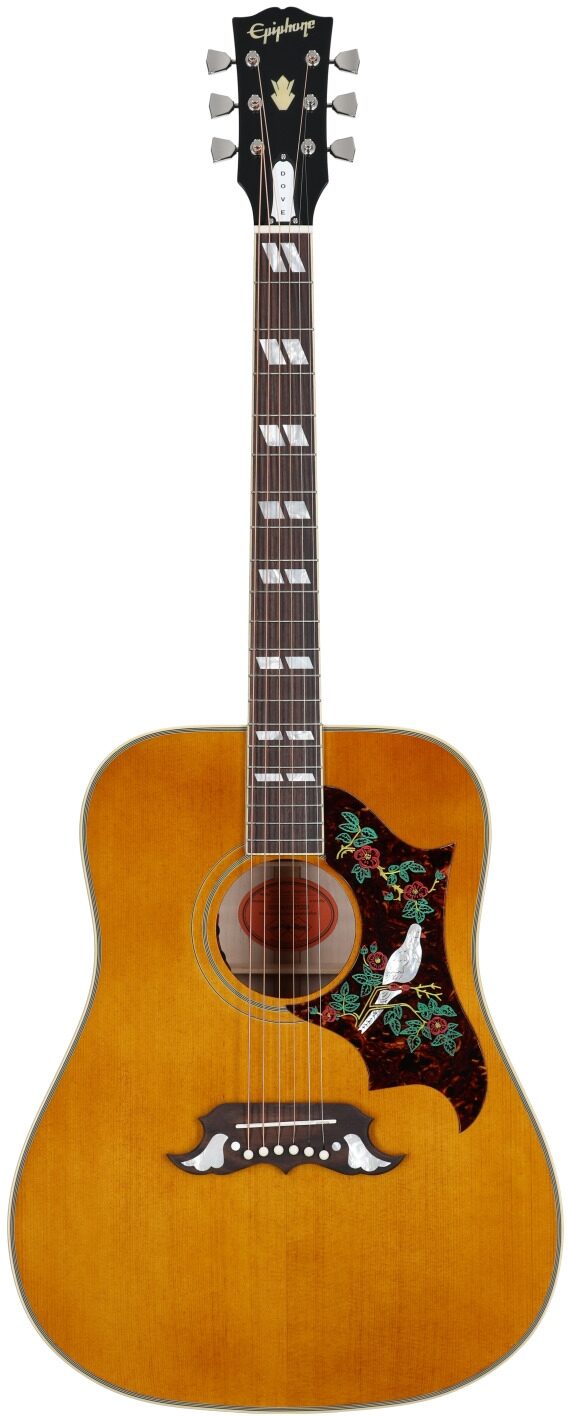 Epiphone Inspired by Gibson Custom 1963 Dove Reissue Acoustic-Electric Guitar (with Case) 2 Epiphone Inspired by Gibson Custom 1963 Dove Reissue Acoustic-Electric Guitar (with Case)