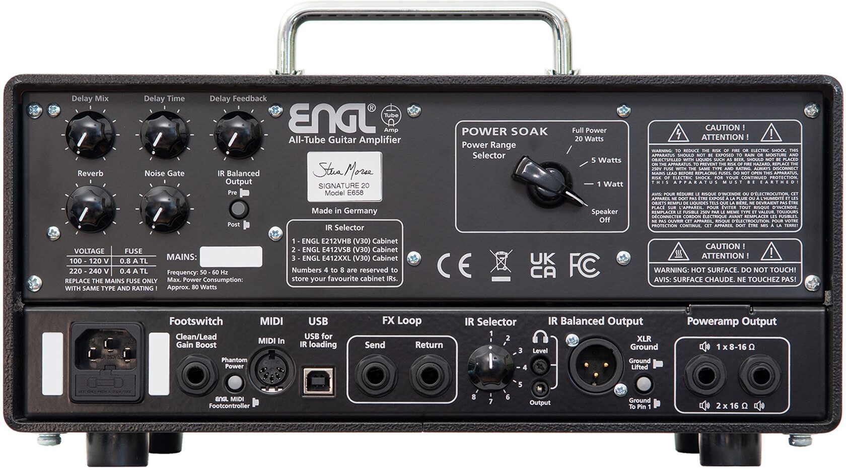ENGL Steve Morse Signature 20 Guitar Amplifier Head (20 Watts) 3 ENGL Steve Morse Signature 20 Guitar Amplifier Head (20 Watts)