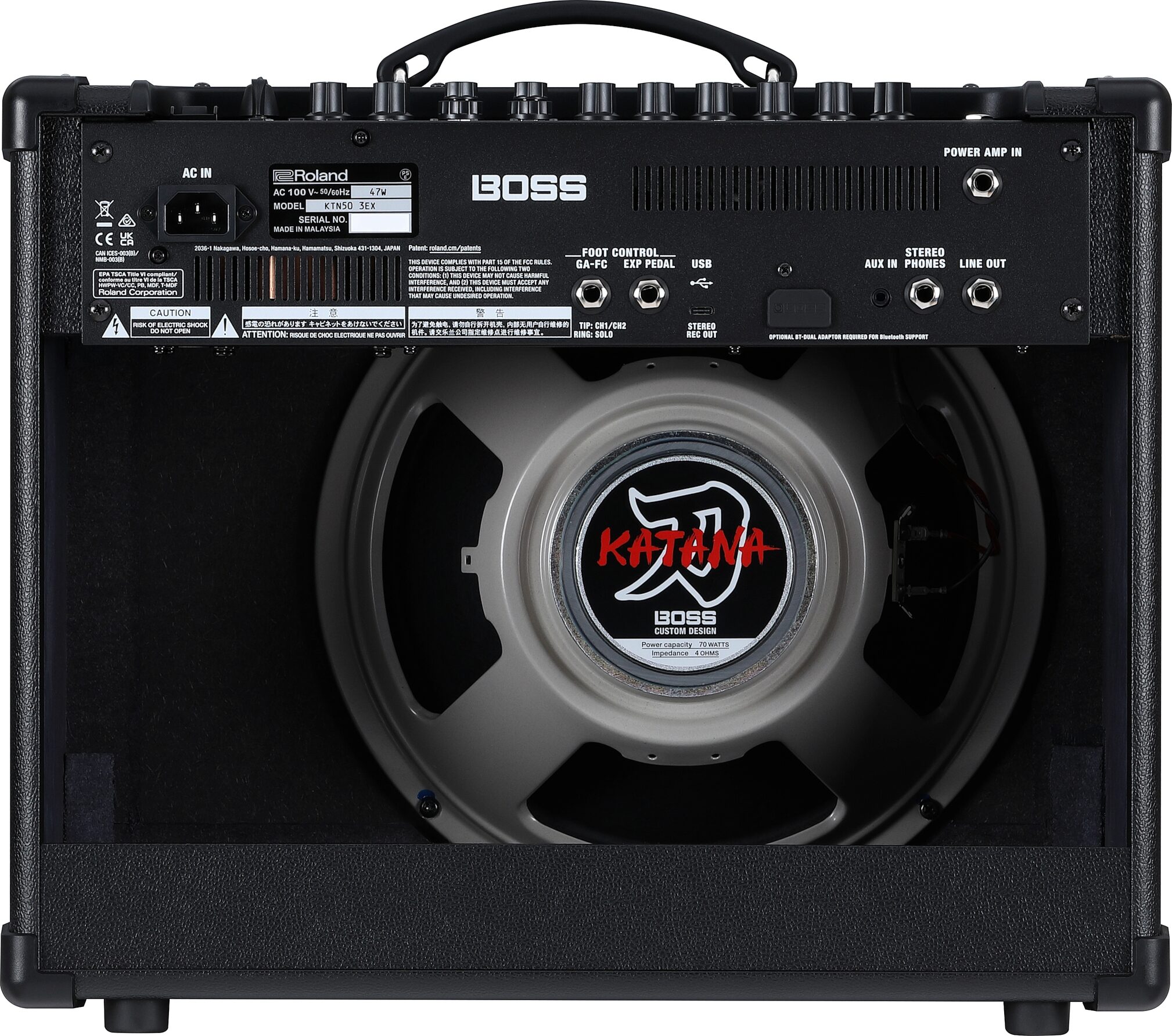 Boss Katana 50 EX Generation 3 Guitar Combo Amplifier (50 Watts, 1x12") 3 Boss Katana 50 EX Generation 3 Guitar Combo Amplifier (50 Watts, 1x12")