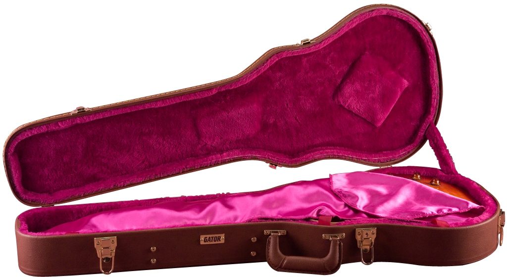 Gator GWLPBROWN Traditional Wood Case for LP-Style Guitars 1 Gator GWLPBROWN Traditional Wood Case for LP-Style Guitars