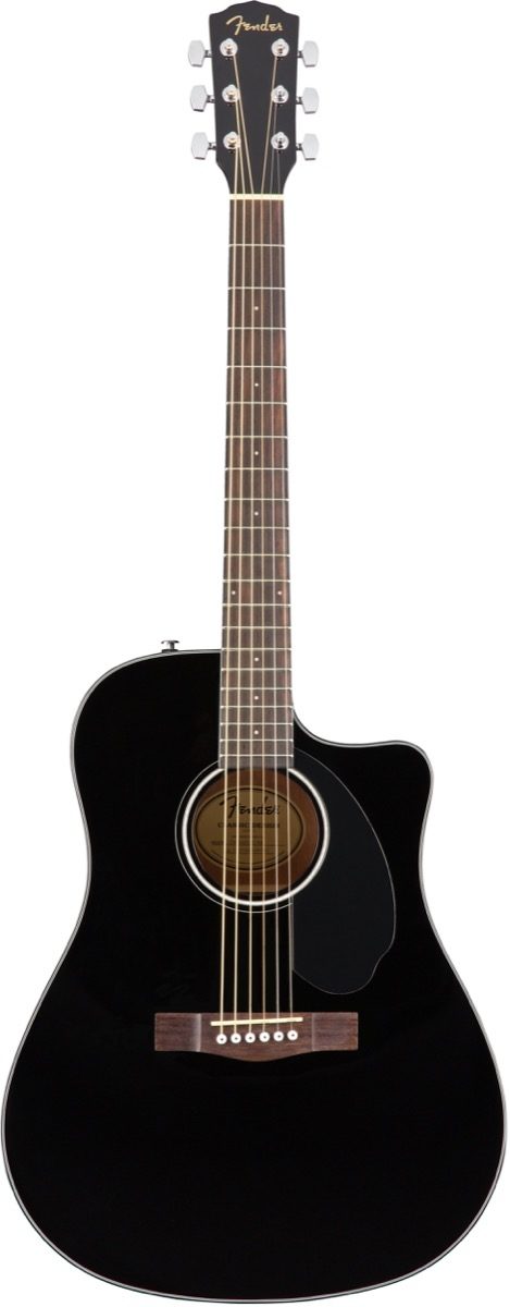 Fender CD-60SCE Solid Top Dreadnought Acoustic-Electric Guitar 2 Fender CD-60SCE Solid Top Dreadnought Acoustic-Electric Guitar