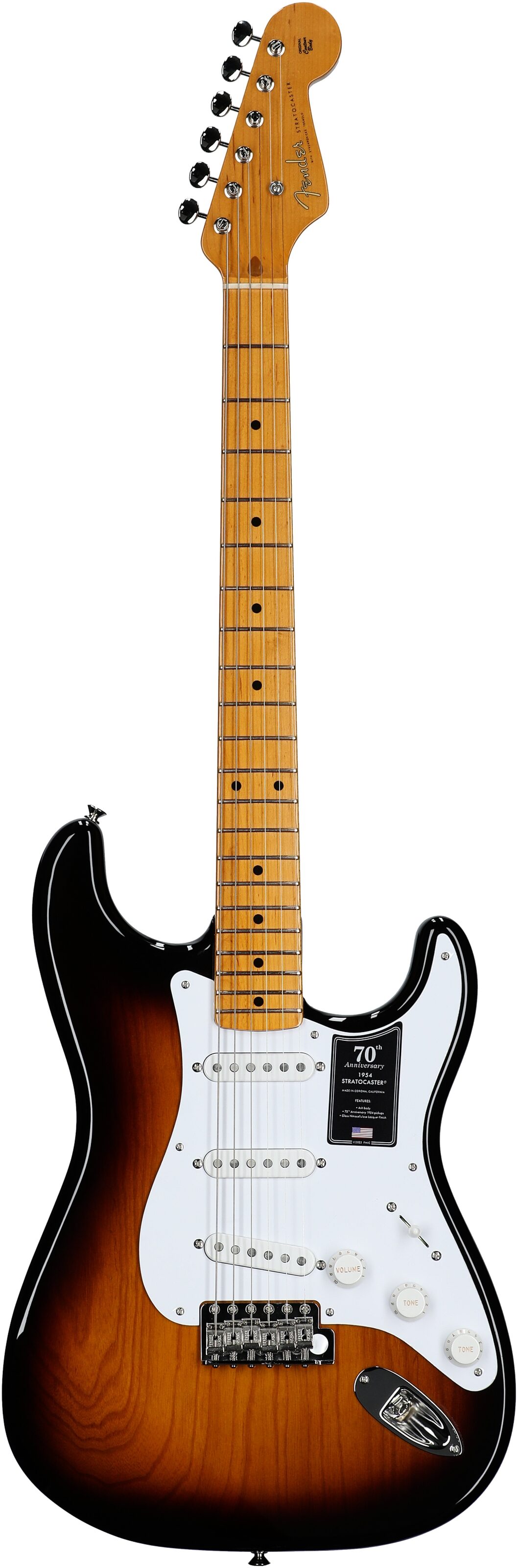 Fender 70th Anniversary American Vintage II 1954 Stratocaster Electric Guitar (with Case) 2 Fender 70th Anniversary American Vintage II 1954 Stratocaster Electric Guitar (with Case)