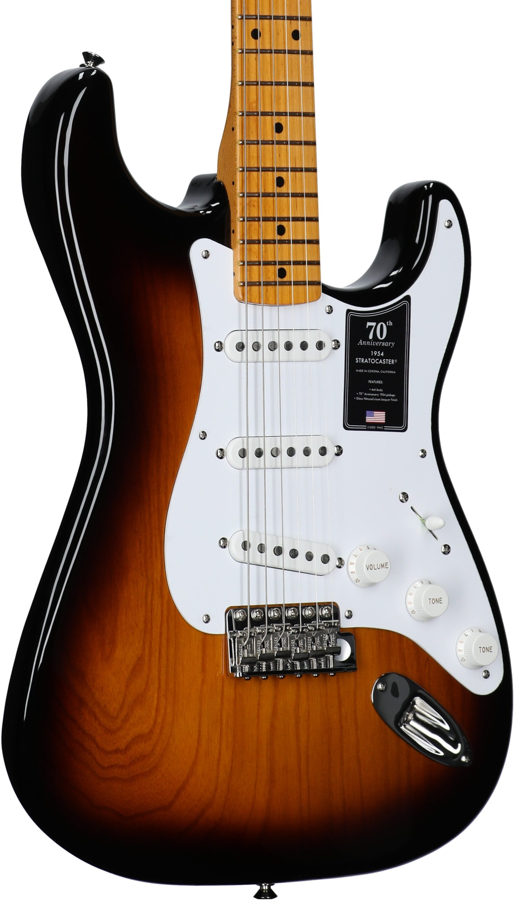 Fender 70th Anniversary American Vintage II 1954 Stratocaster Electric Guitar (with Case) 3 Fender 70th Anniversary American Vintage II 1954 Stratocaster Electric Guitar (with Case)