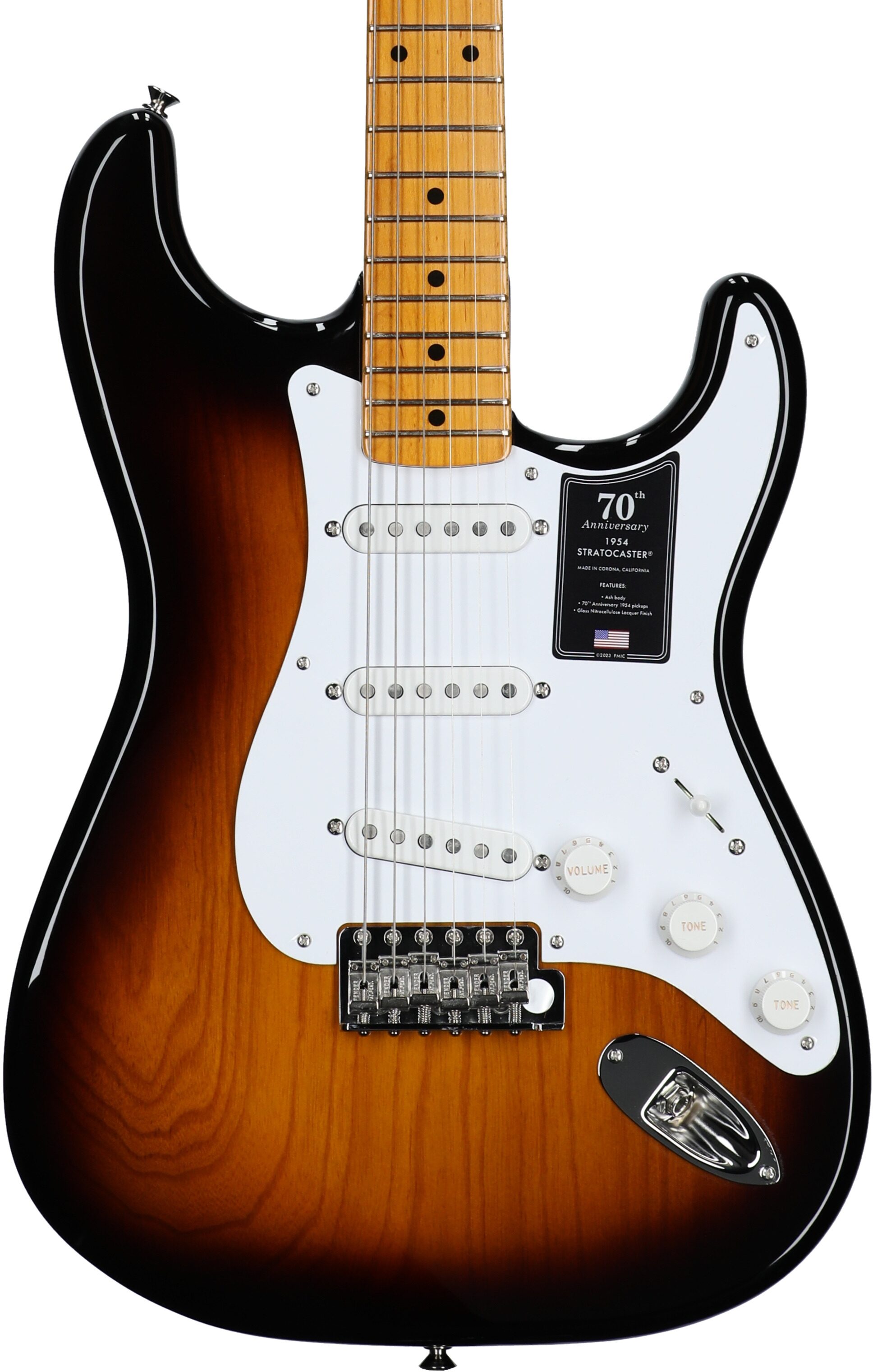 Fender 70th Anniversary American Vintage II 1954 Stratocaster Electric Guitar (with Case) 1 Fender 70th Anniversary American Vintage II 1954 Stratocaster Electric Guitar (with Case)