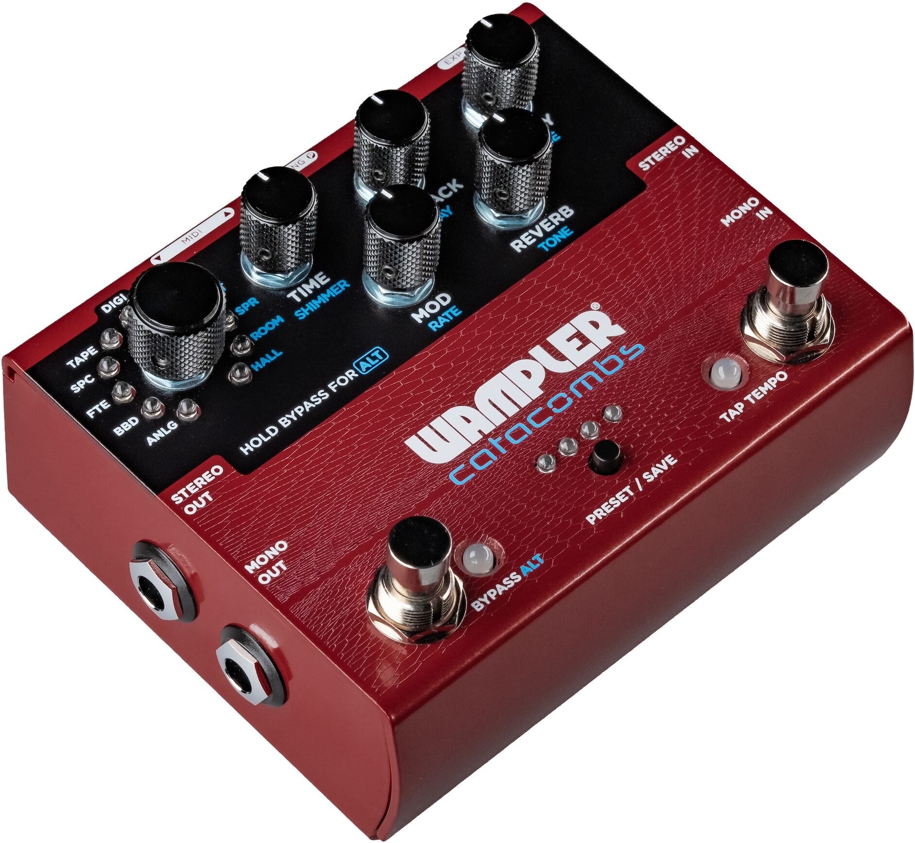 Wampler Catacombs Reverb and Delay Pedal 4 Wampler Catacombs Reverb and Delay Pedal