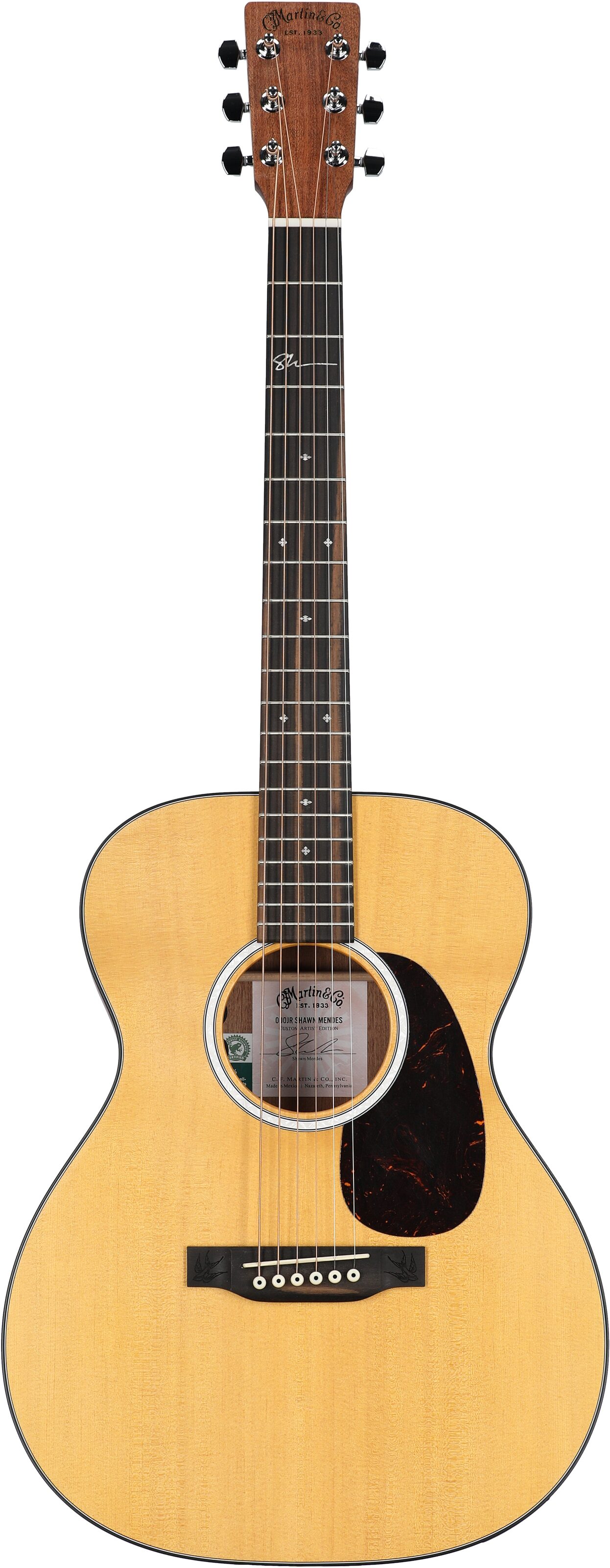 Martin 000JR-10E Shawn Mendes Acoustic-Electric Guitar (with Gig Bag) 2 Martin 000JR-10E Shawn Mendes Acoustic-Electric Guitar (with Gig Bag)