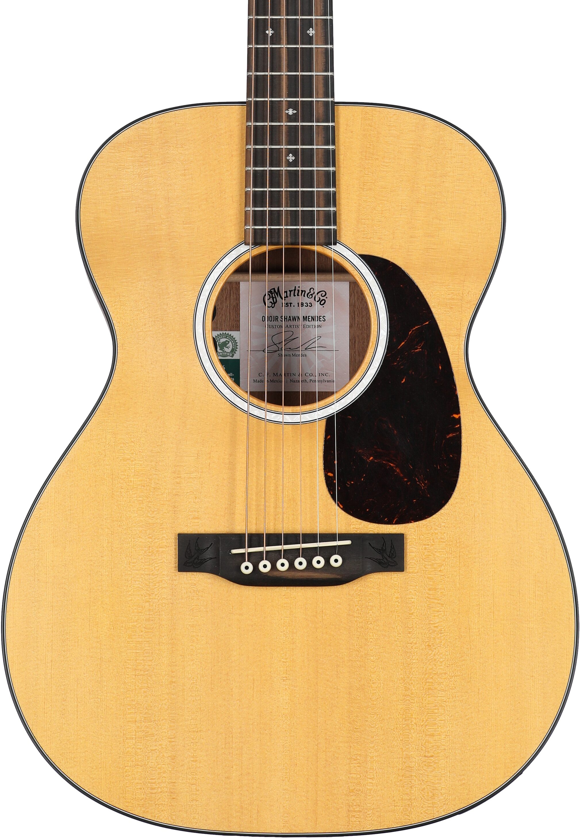 Martin 000JR-10E Shawn Mendes Acoustic-Electric Guitar (with Gig Bag) 5 Martin 000JR-10E Shawn Mendes Acoustic-Electric Guitar (with Gig Bag)