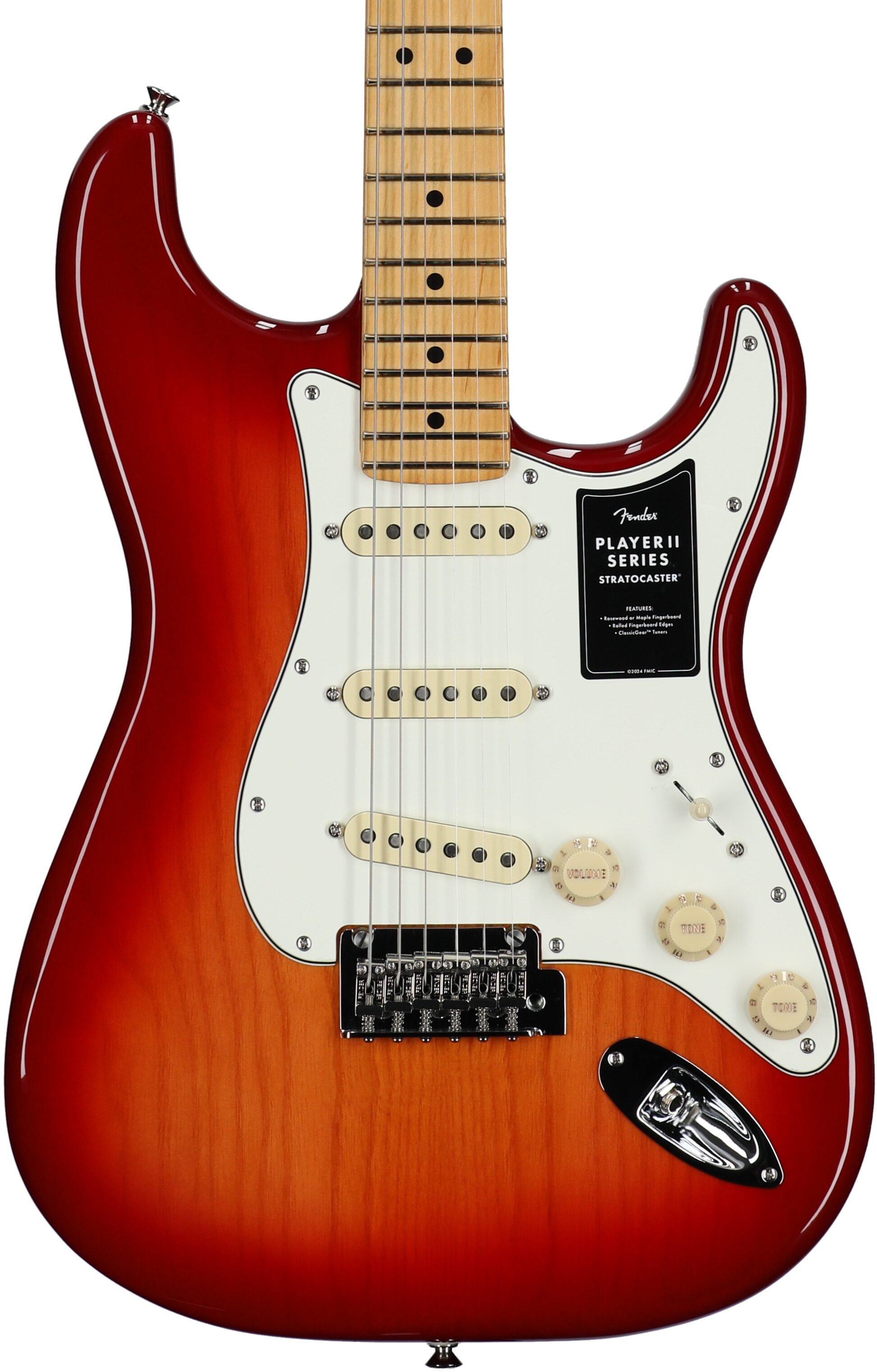 Fender Player II Stratocaster Chambered Ash Electric Guitar, Maple Fingerboard 1 Fender Player II Stratocaster Chambered Ash Electric Guitar, Maple Fingerboard