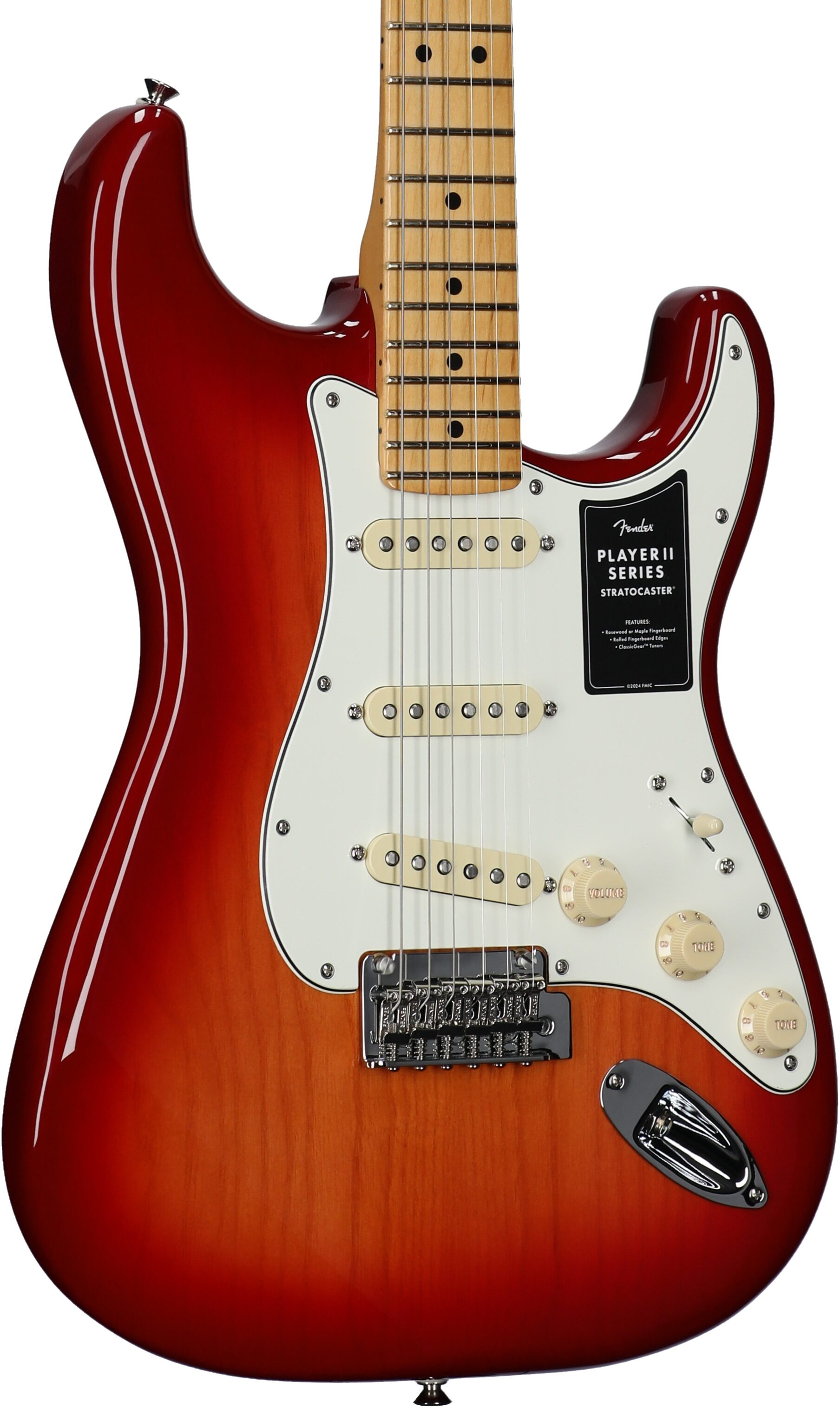 Fender Player II Stratocaster Chambered Ash Electric Guitar, Maple Fingerboard 4 Fender Player II Stratocaster Chambered Ash Electric Guitar, Maple Fingerboard