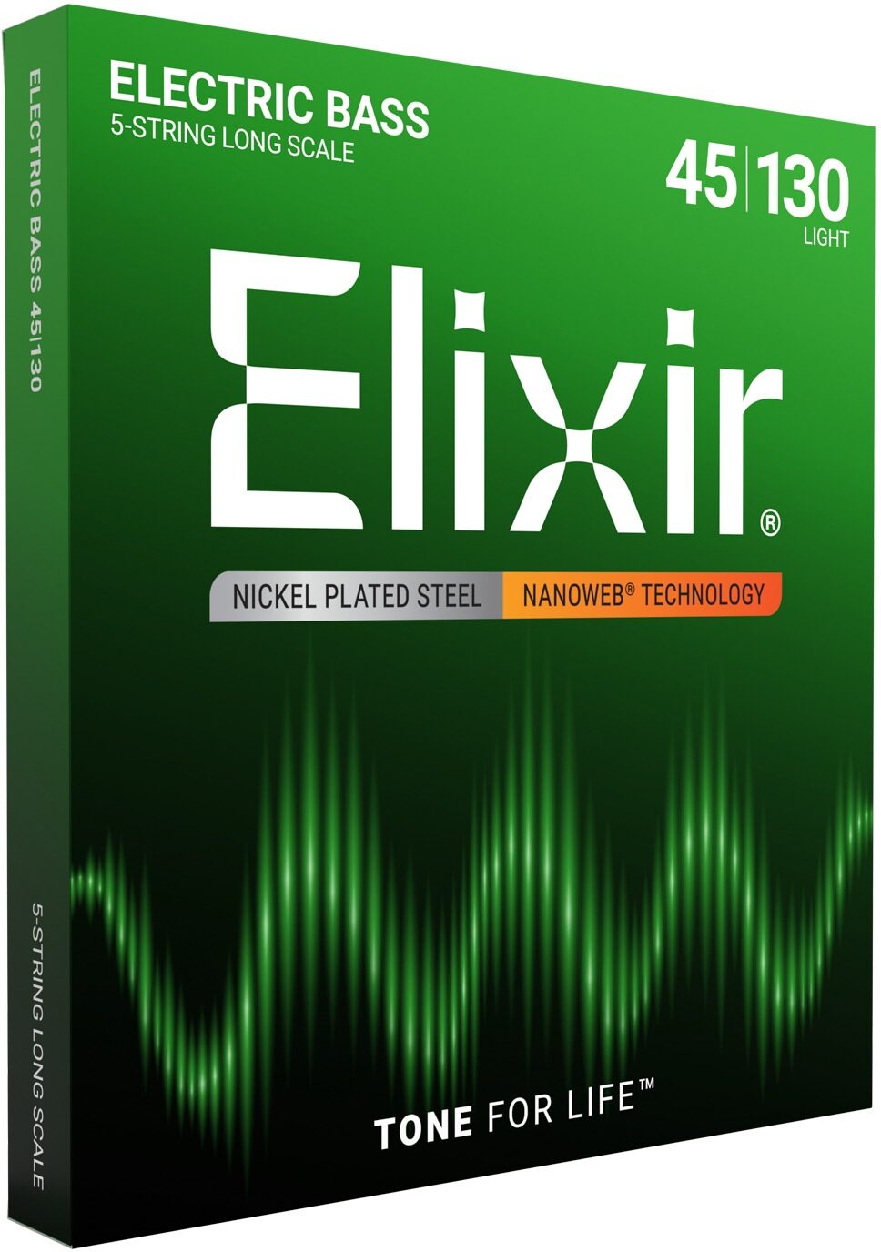 Elixir Nanoweb Nickel-Plated Steel Electric Bass Strings, 5-String 2 Elixir Nanoweb Nickel-Plated Steel Electric Bass Strings, 5-String