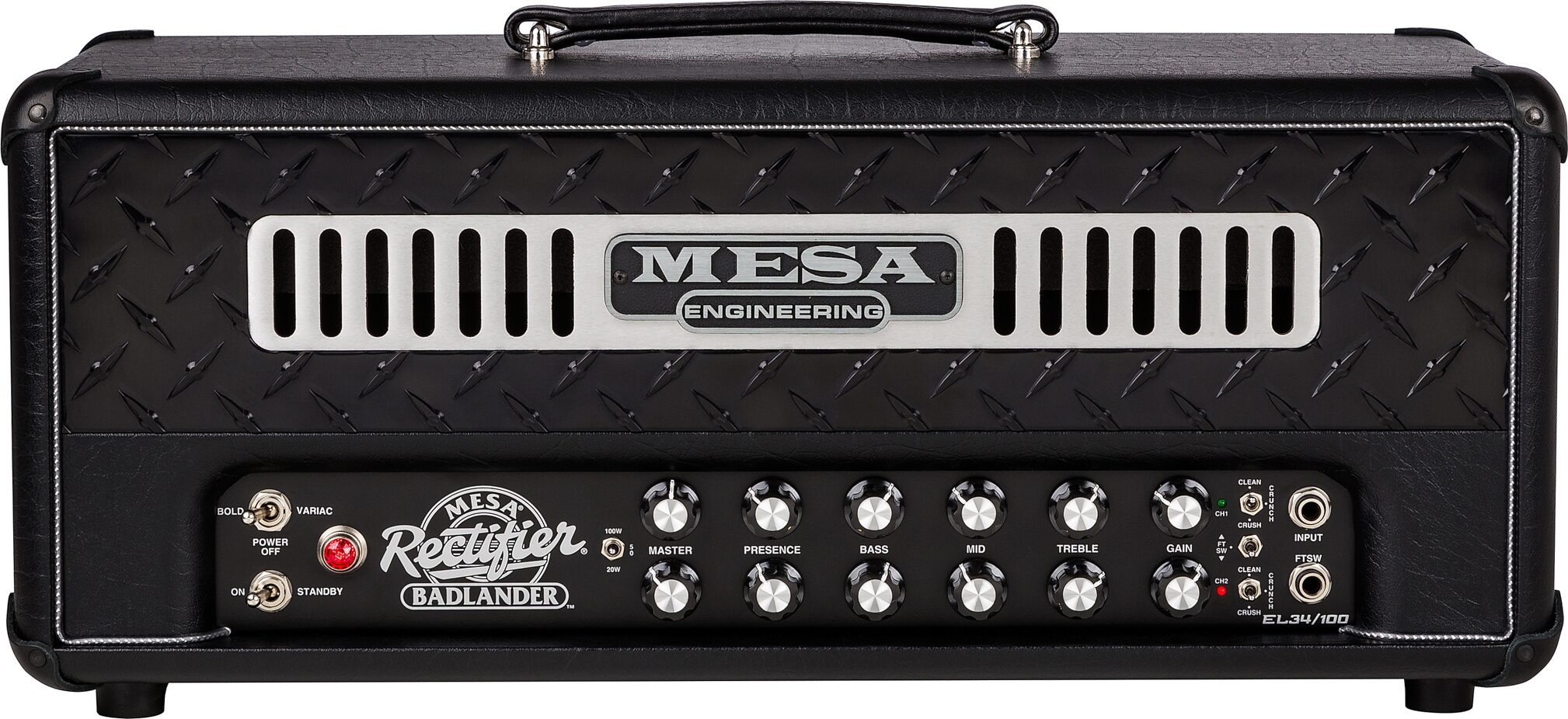 Mesa/Boogie Rectifier Badlander 100 Tube Guitar Amplifier Head (100 Watts) 1 Mesa/Boogie Rectifier Badlander 100 Tube Guitar Amplifier Head (100 Watts)