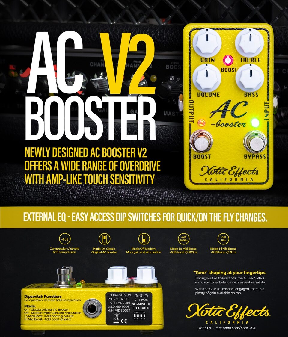 Xotic ACV2 Booster Pedal 8 Xotic ACV2 Booster Pedal