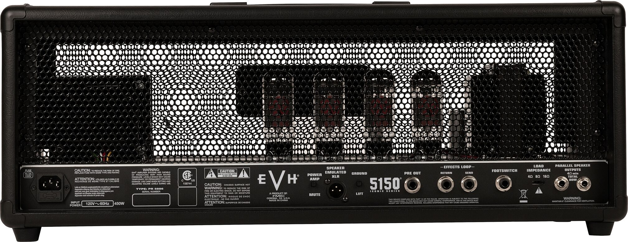 EVH Eddie Van Halen 5150 Iconic Series Tube Amplifier Head (80 Watts) 3 EVH Eddie Van Halen 5150 Iconic Series Tube Amplifier Head (80 Watts)