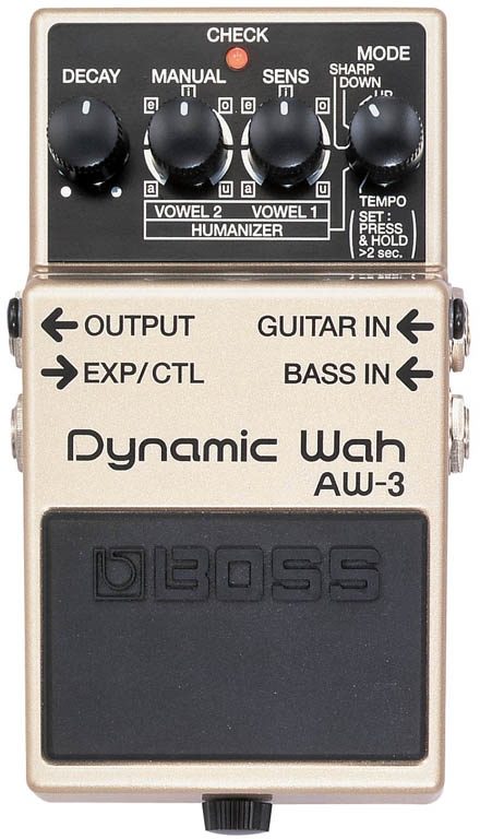 Boss AW-3 Dynamic Wah Guitar and Bass Wah Effects Pedal with Humanizer