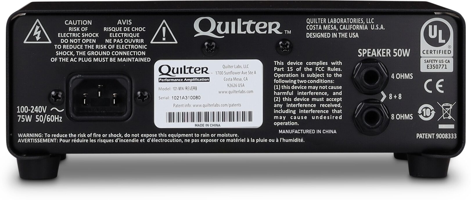 Quilter 101 Reverb Guitar Amplifier Head with Reverb 4 Quilter 101 Reverb Guitar Amplifier Head with Reverb