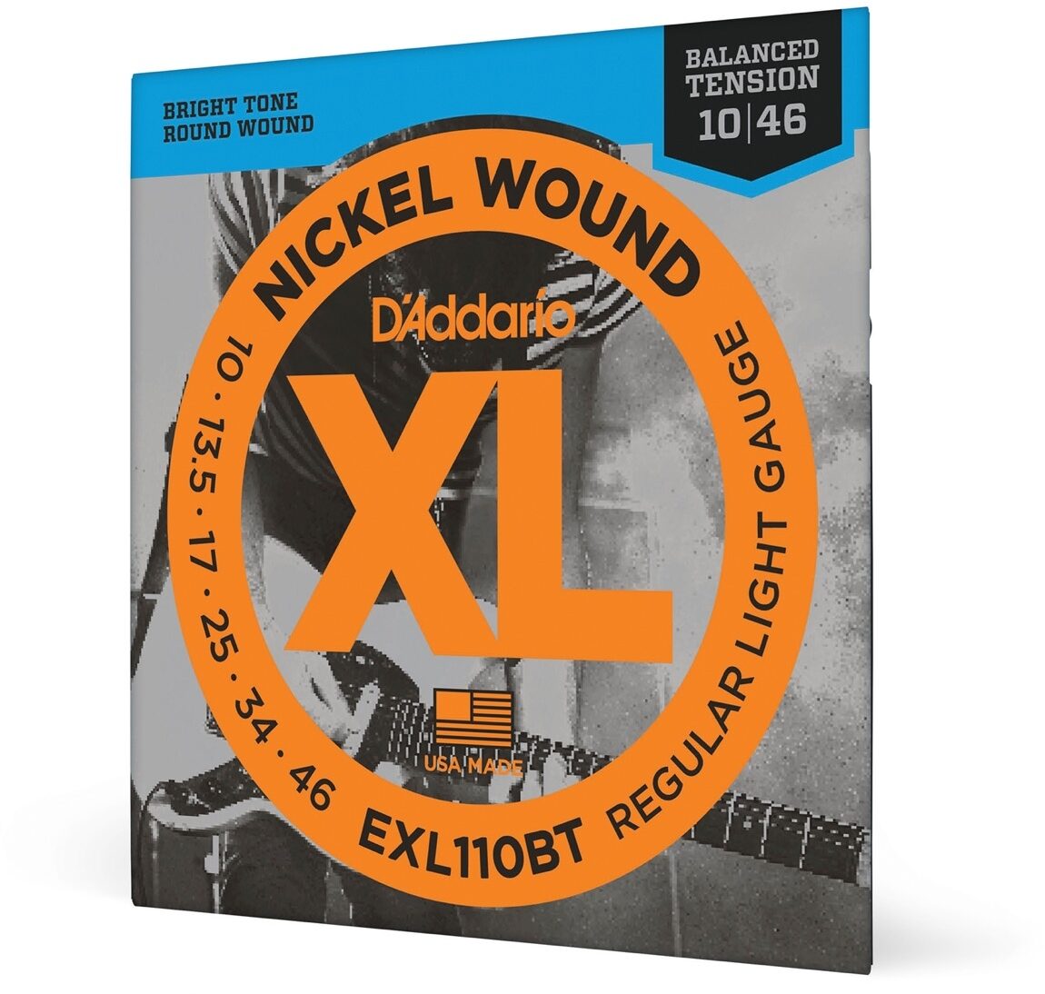 D'Addario XL Nickel Wound Balanced Tension Electric Guitar Strings