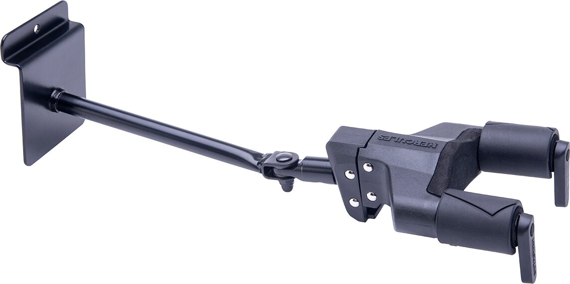 Hercules GSP40SB Plus AutoGrip Guitar Hanger, Slat Wall Mount 2 Hercules GSP40SB Plus AutoGrip Guitar Hanger, Slat Wall Mount