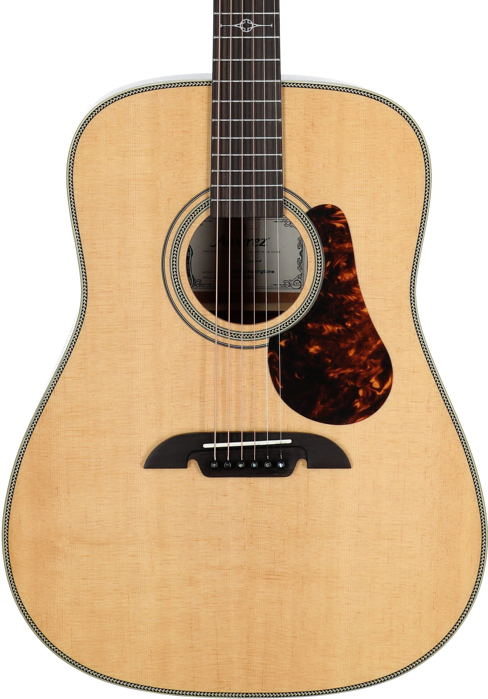 Alvarez MD60E Masterworks Herringbone Acoustic-Electric with Gig Bag 5 Alvarez MD60E Masterworks Herringbone Acoustic-Electric with Gig Bag