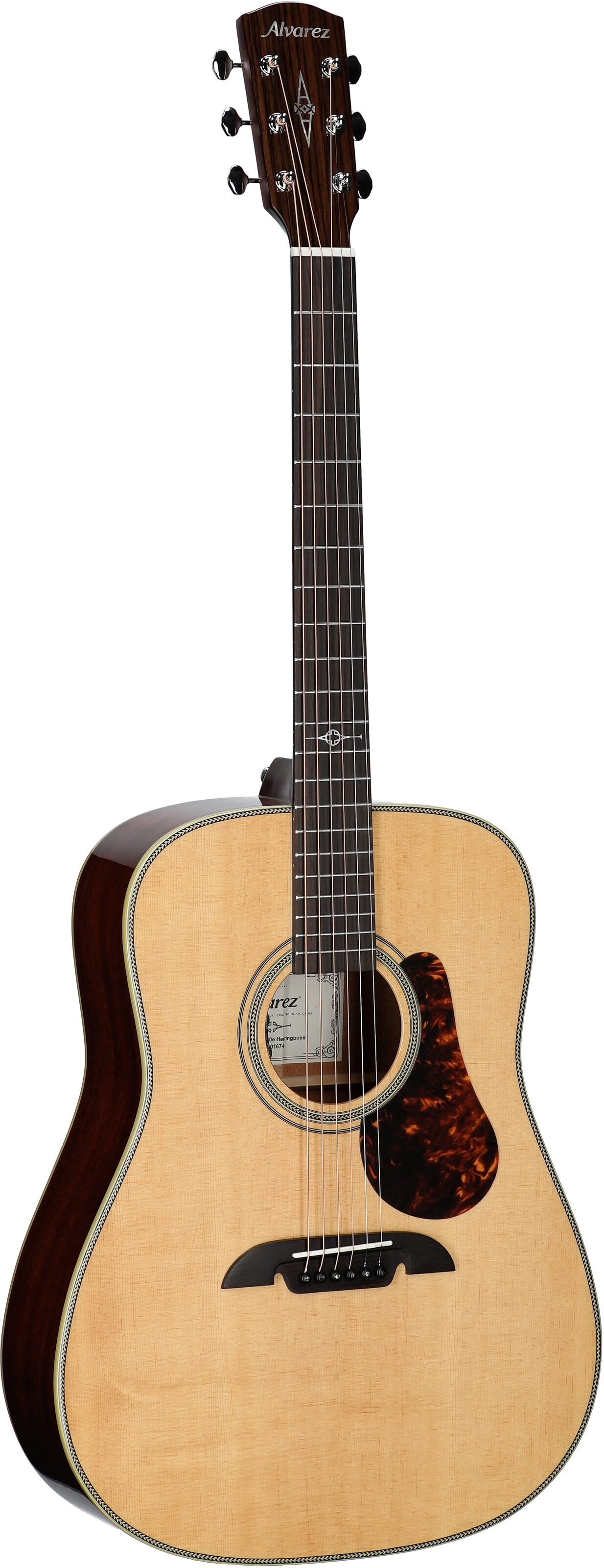 Alvarez MD60E Masterworks Herringbone Acoustic-Electric with Gig Bag 6 Alvarez MD60E Masterworks Herringbone Acoustic-Electric with Gig Bag