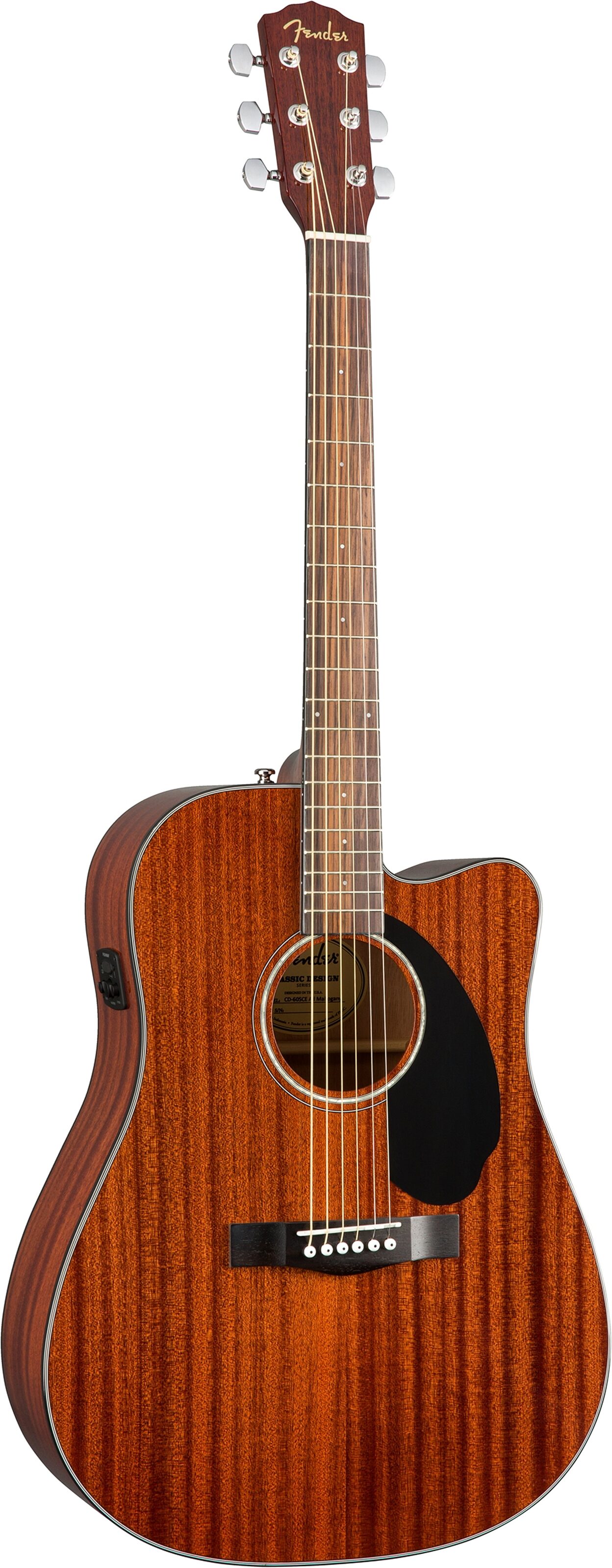 Fender CD-60SCE Dreadnought Acoustic-Electric Guitar, All-Mahogany 2 Fender CD-60SCE Dreadnought Acoustic-Electric Guitar, All-Mahogany