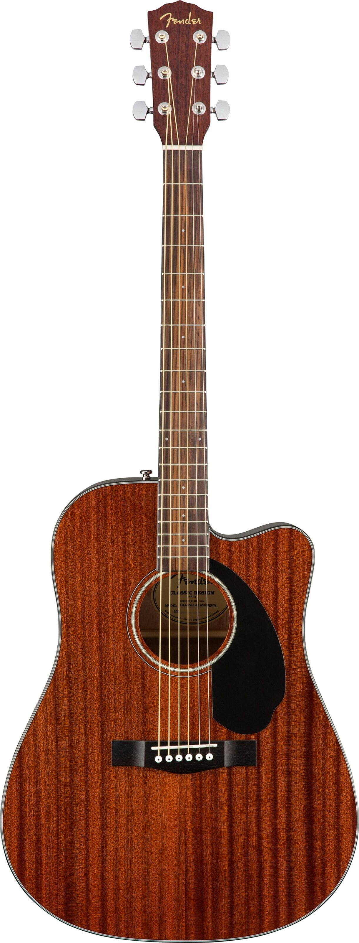 Fender CD-60SCE Dreadnought Acoustic-Electric Guitar, All-Mahogany 3 Fender CD-60SCE Dreadnought Acoustic-Electric Guitar, All-Mahogany