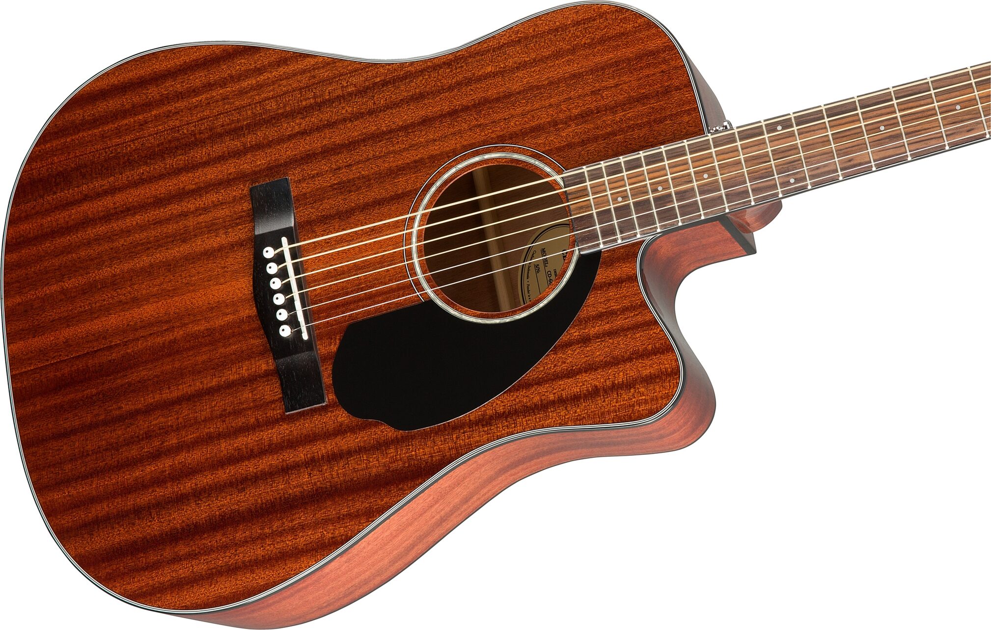 Fender CD-60SCE Dreadnought Acoustic-Electric Guitar, All-Mahogany 5 Fender CD-60SCE Dreadnought Acoustic-Electric Guitar, All-Mahogany