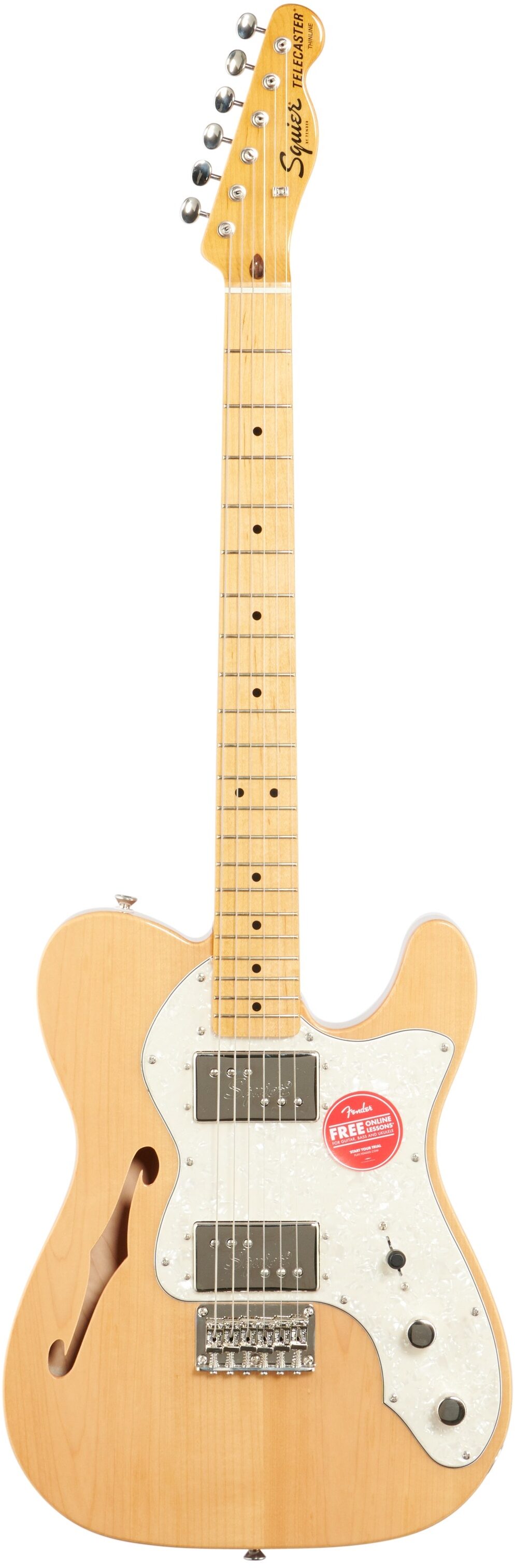 Squier Classic Vibe '70s Telecaster Thinline Electric Guitar, Maple Fingerboard 2 Squier Classic Vibe '70s Telecaster Thinline Electric Guitar, Maple Fingerboard