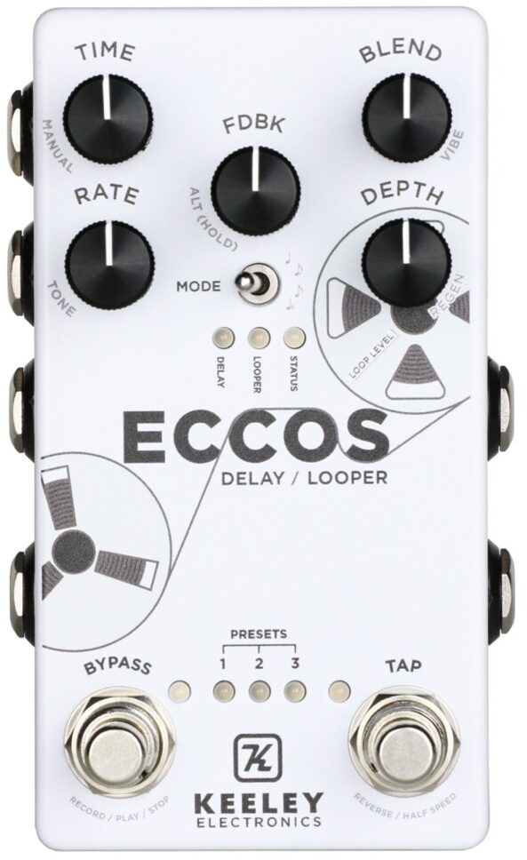 Keeley ECCOS Delay and Looper Pedal 1 Keeley ECCOS Delay and Looper Pedal