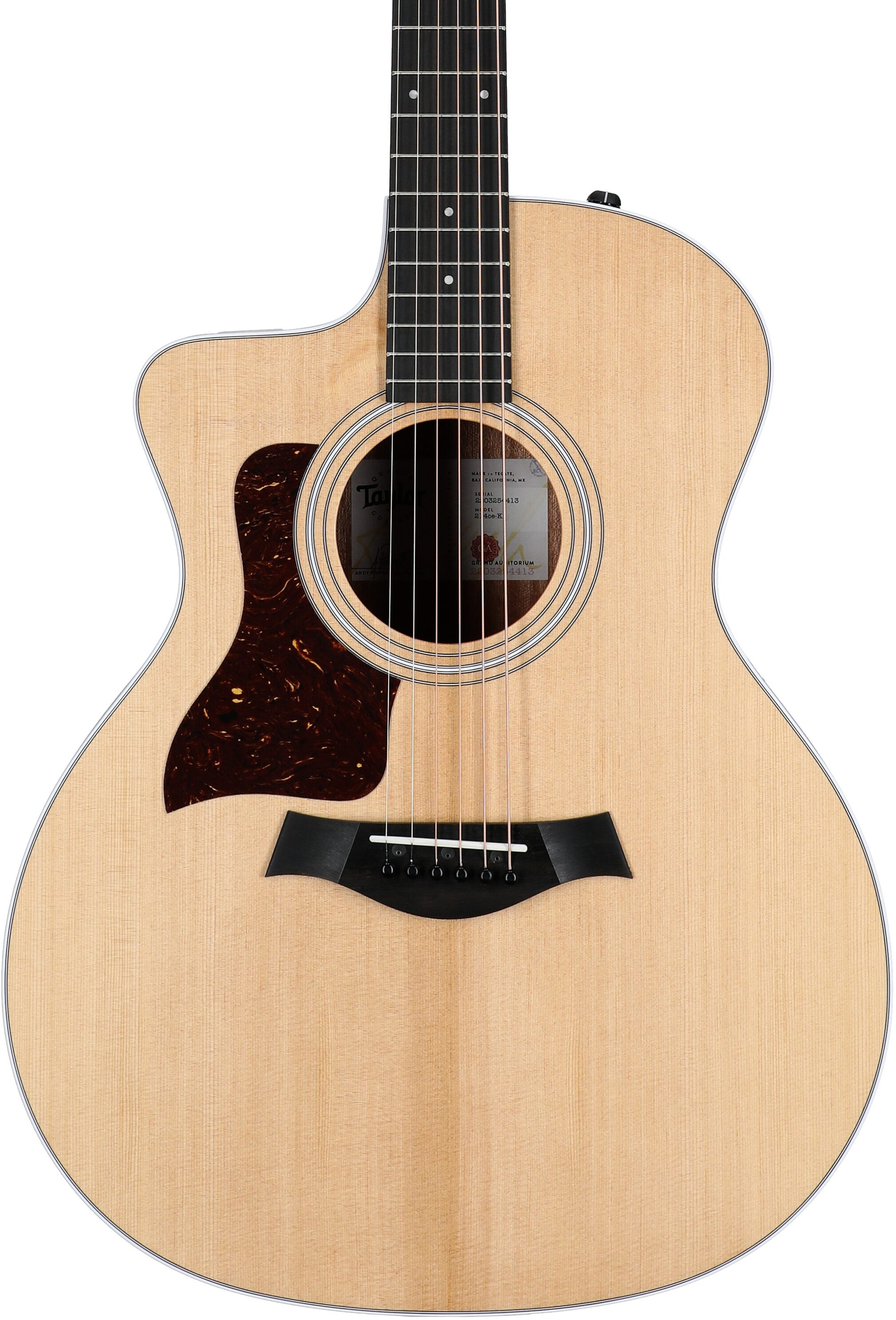 Taylor 214ce-K Grand Auditorium Acoustic-Electric Guitar, Left-Handed (with Gig Bag)