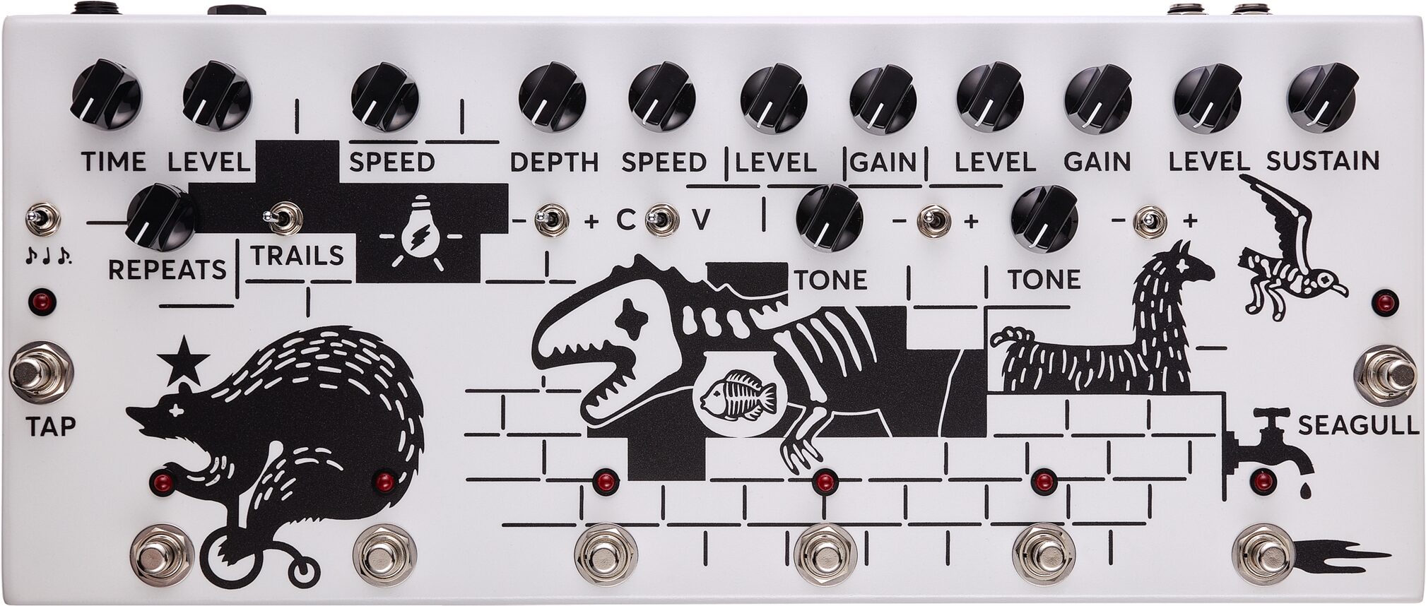 JAM Pedals Pink Flow Multi-Effect Pedal 5 JAM Pedals Pink Flow Multi-Effect Pedal
