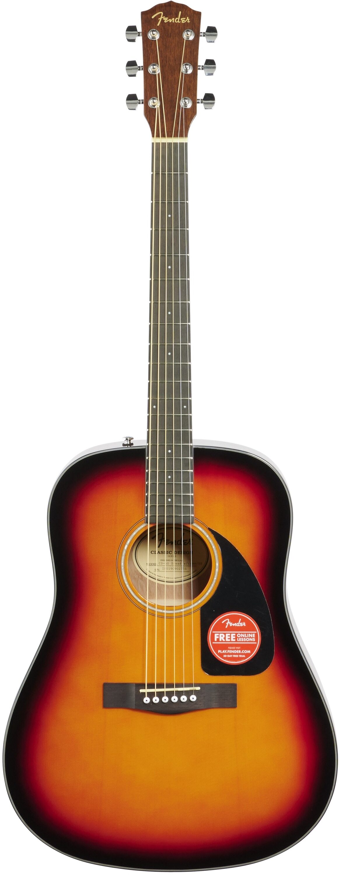 Fender CD-60 V3 Dreadnought Acoustic Guitar (with Case) 2 Fender CD-60 V3 Dreadnought Acoustic Guitar (with Case)