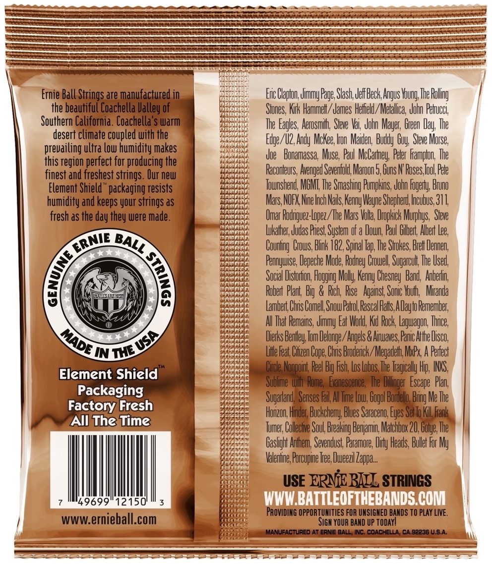 Ernie Ball Earthwood Phosphor Bronze Acoustic Guitar Strings 2 Ernie Ball Earthwood Phosphor Bronze Acoustic Guitar Strings