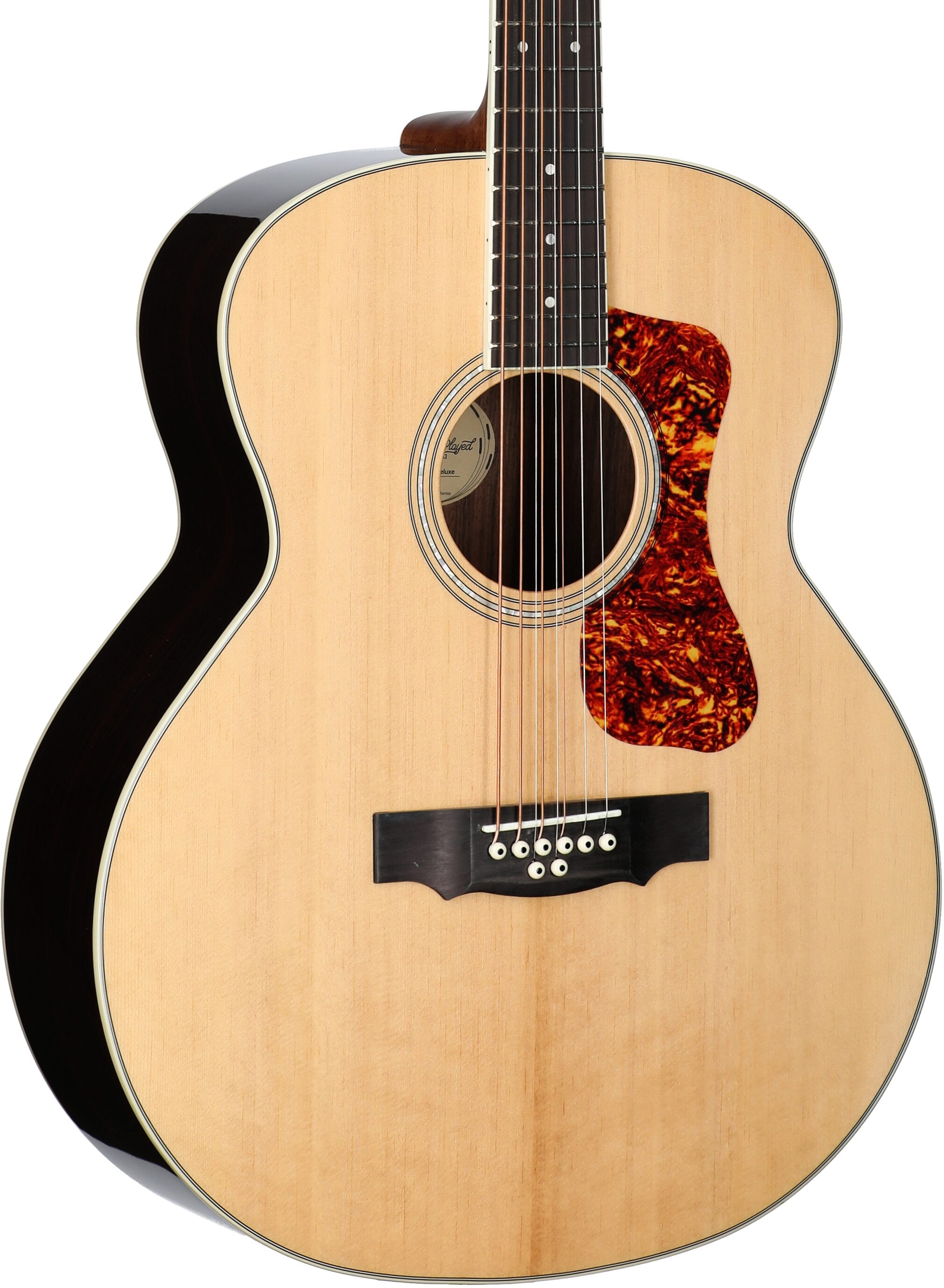 Guild BT-258E Deluxe 8-String Baritone Jumbo Acoustic-Electric Guitar
